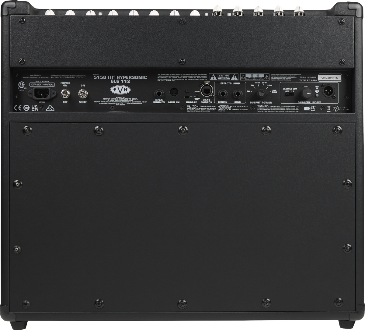 EVH 5150III® Hypersonic™ 6L6 1x12, Black