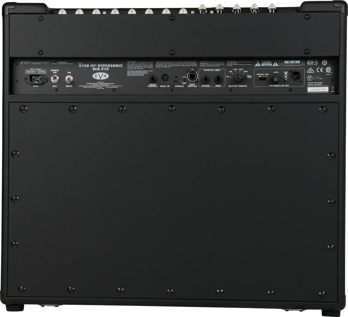 EVH 5150III® Hypersonic™ 6L6 2x12, Black