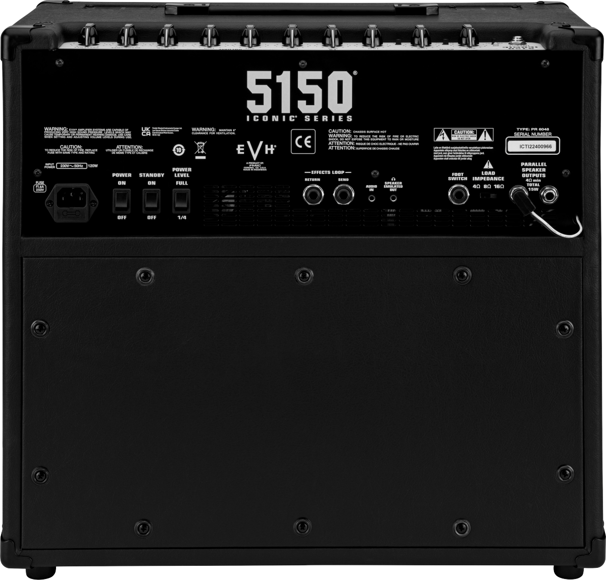 EVH - 5150® Iconic® Series 15W 1X10 Combo- Black- 120V