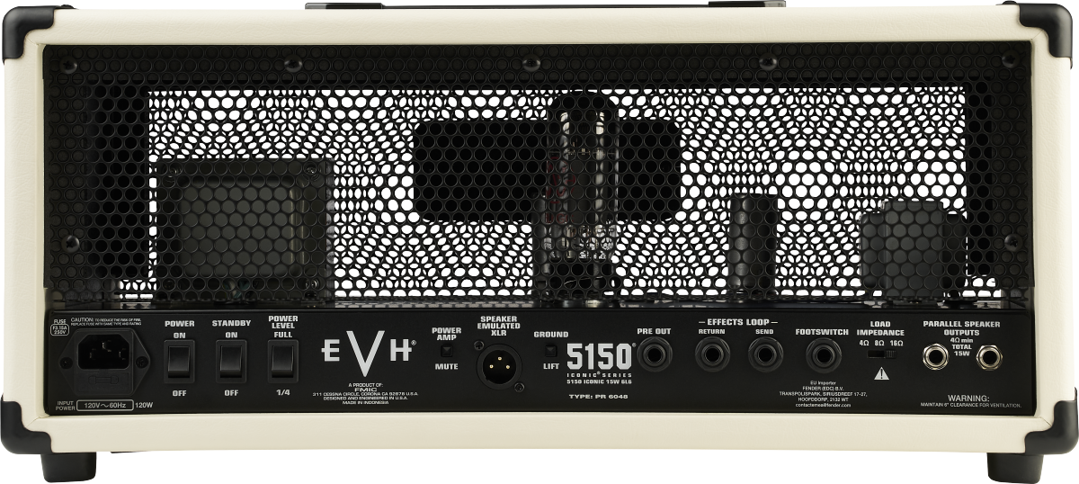 EVH 5150® Iconic® Series 15W 6L6 Head, Ivory