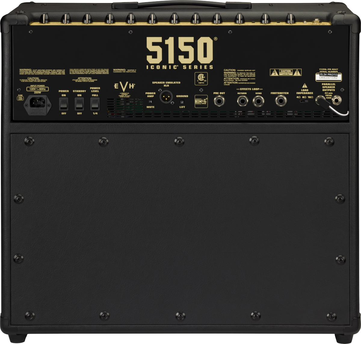 EVH 5150® Iconic® Series 40W EL34 1x12 Combo, Black