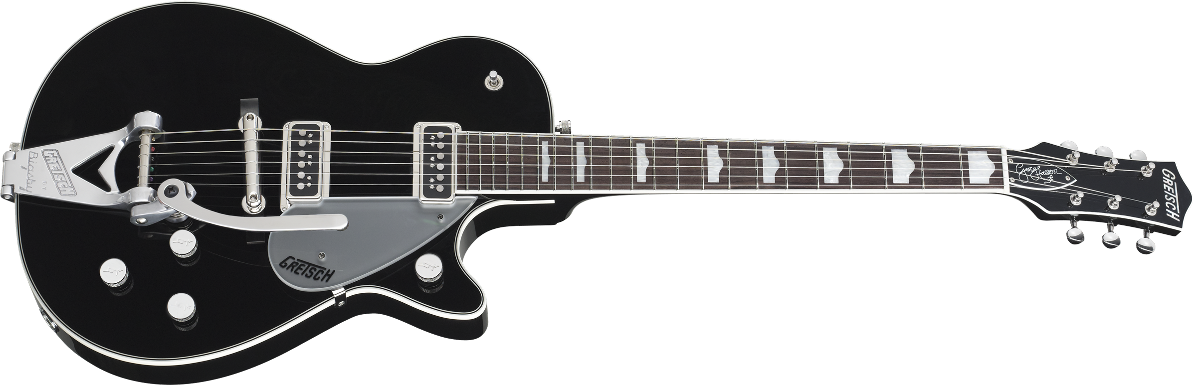 Gretsch G6128T-GH George Harrison Signature Duo Jet™ with Bigsby®, Rosewood Fingerboard, Black