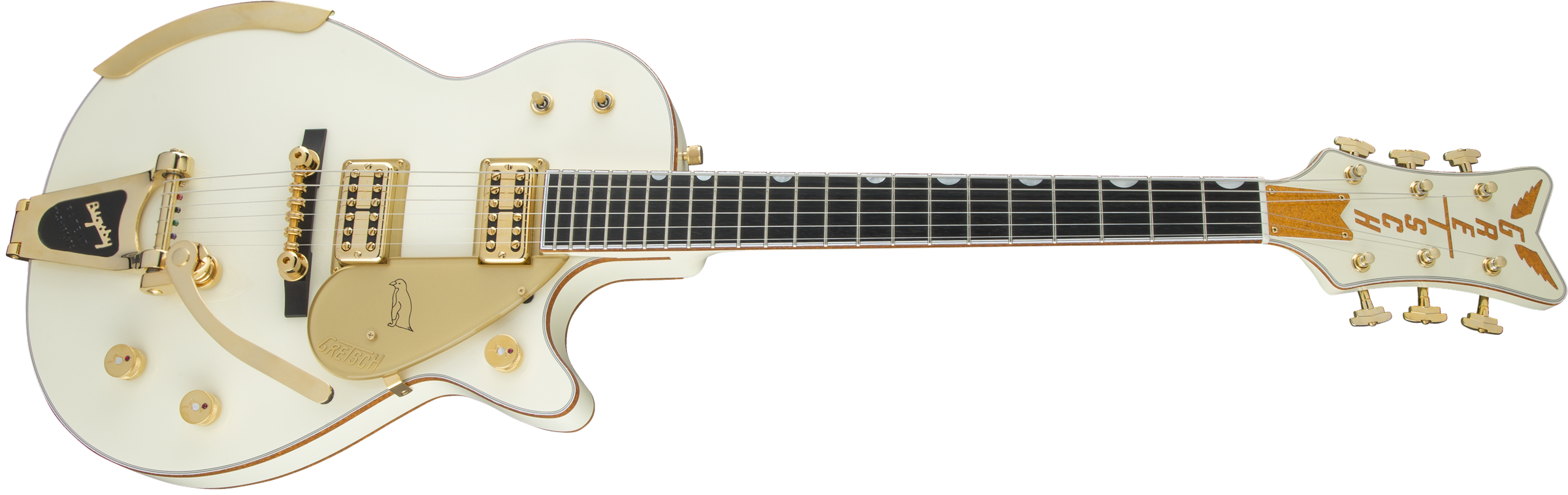 Gretsch G6134T-58 Vintage Select ’58 Penguin™ with Bigsby®, TV Jones®, Vintage White