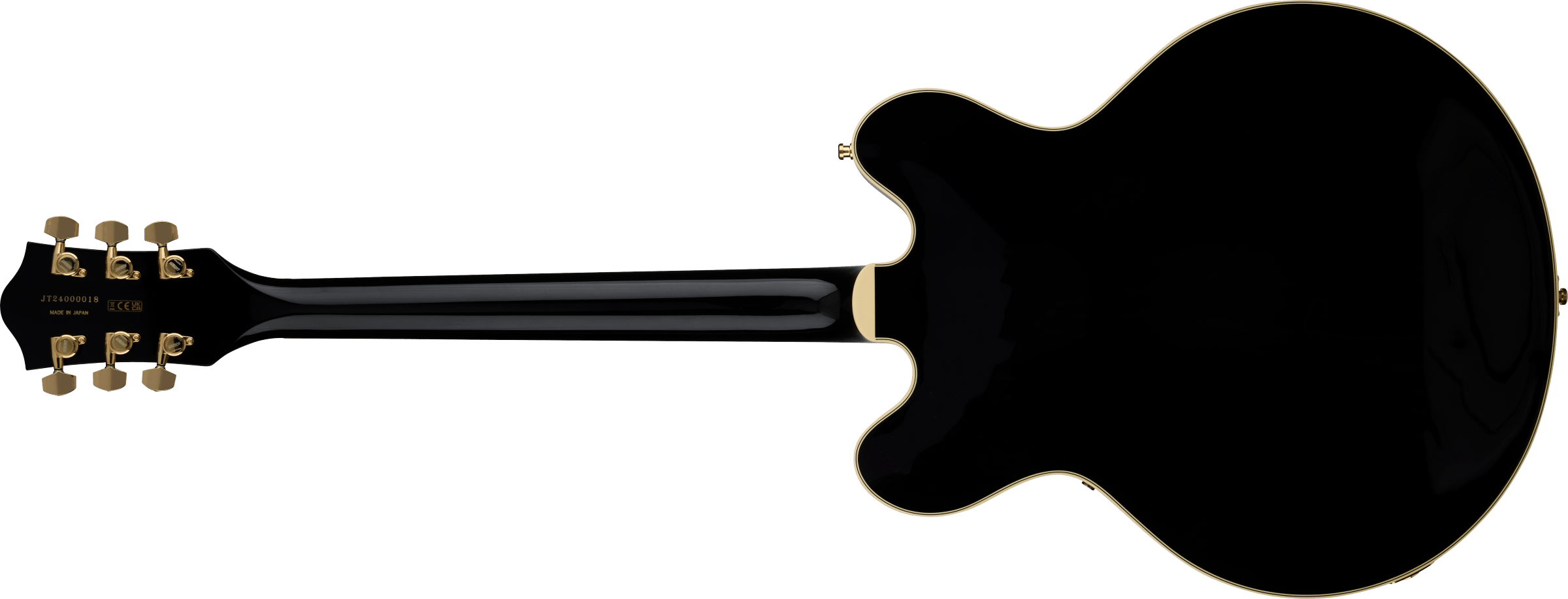 Gretsch Broadkaster® LX Center Block with String-Thru Bigsby® and Gold Hardware, Ebony Fingerboard, Black