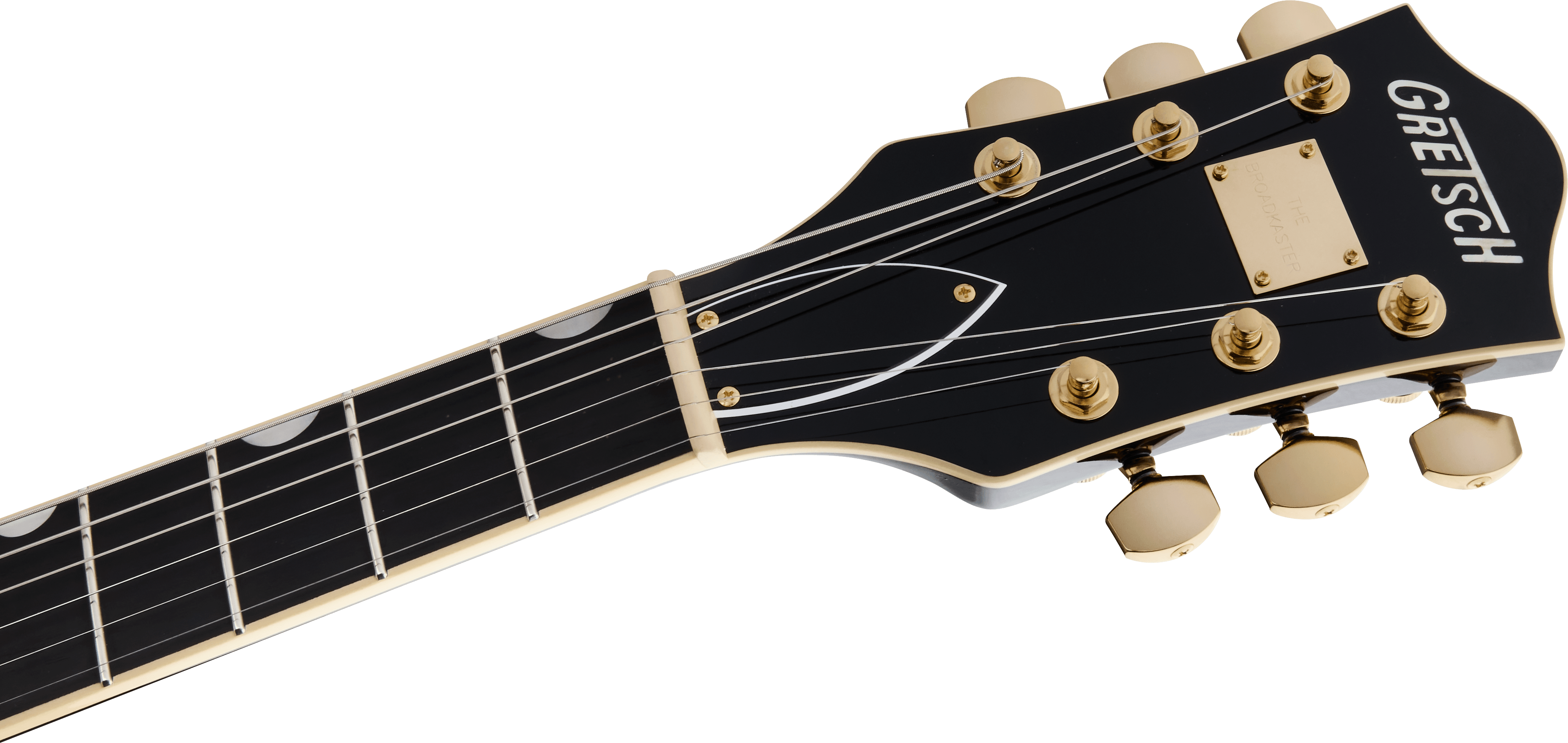 Gretsch Broadkaster® LX Center Block with String-Thru Bigsby® and Gold Hardware, Ebony Fingerboard, Black