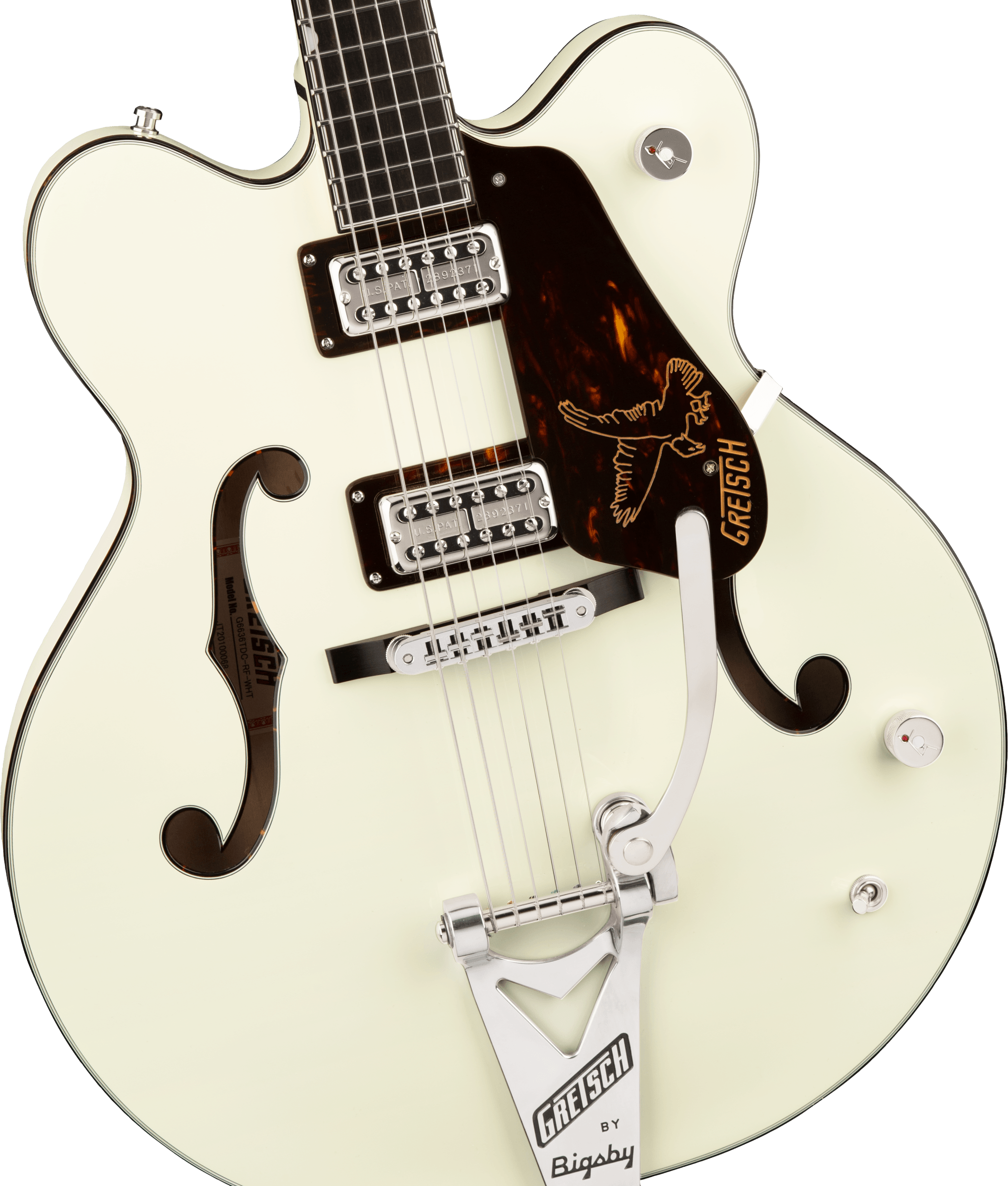 Gretsch G6636T-RF Richard Fortus Signature  Falcon™ Center Block with String-Thru Bigsby®, Ebony Fingerboard, Vintage White