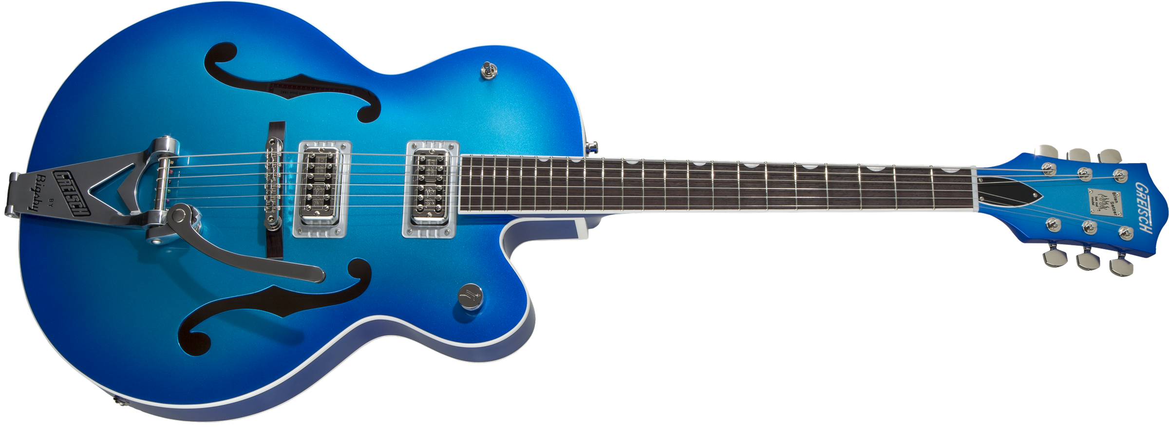 Gretsch G6120T-HR Brian Setzer Signature Hot Rod Hollow Body with Bigsby®, Rosewood Fingerboard, Candy Blue Burst