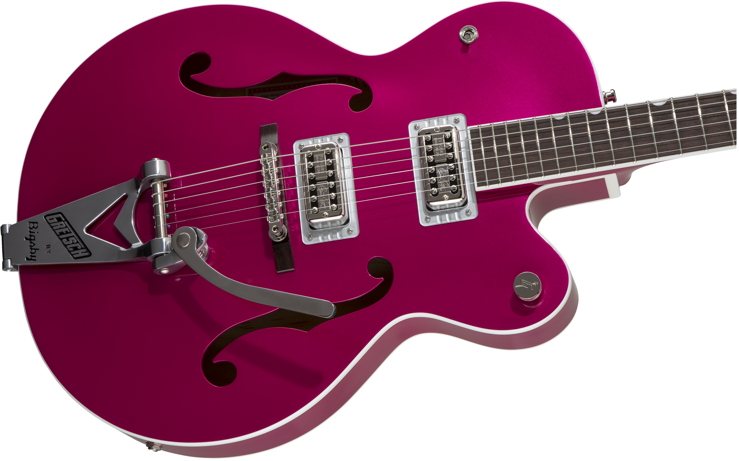 Gretsch G6120T-HR Brian Setzer Signature Hot Rod Hollow Body with Bigsby®, Rosewood Fingerboard, Candy Magenta