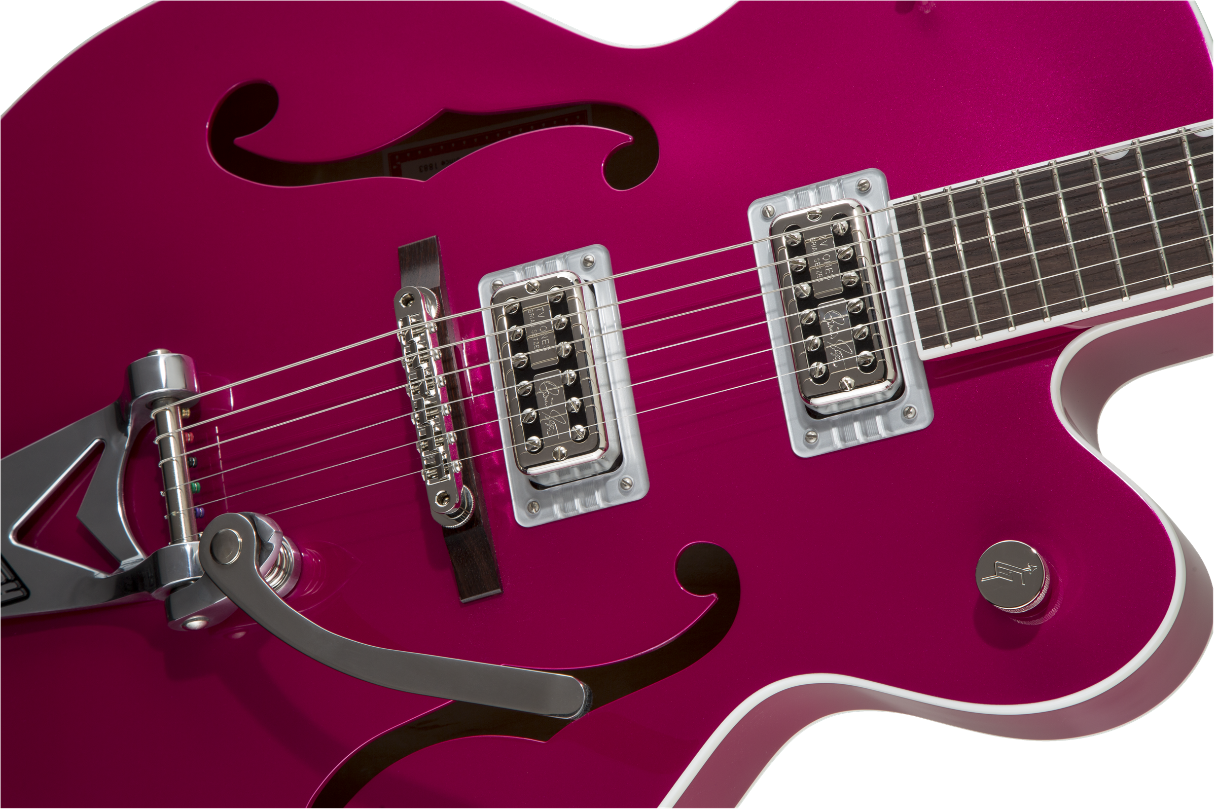 Gretsch G6120T-HR Brian Setzer Signature Hot Rod Hollow Body with Bigsby®, Rosewood Fingerboard, Candy Magenta