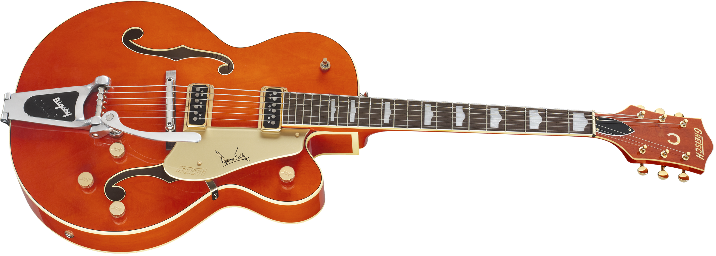Gretsch G6120DE Duane Eddy Signature Hollow Body with Bigsby®, Rosewood Fingerboard, Desert Sunrise, Lacquer