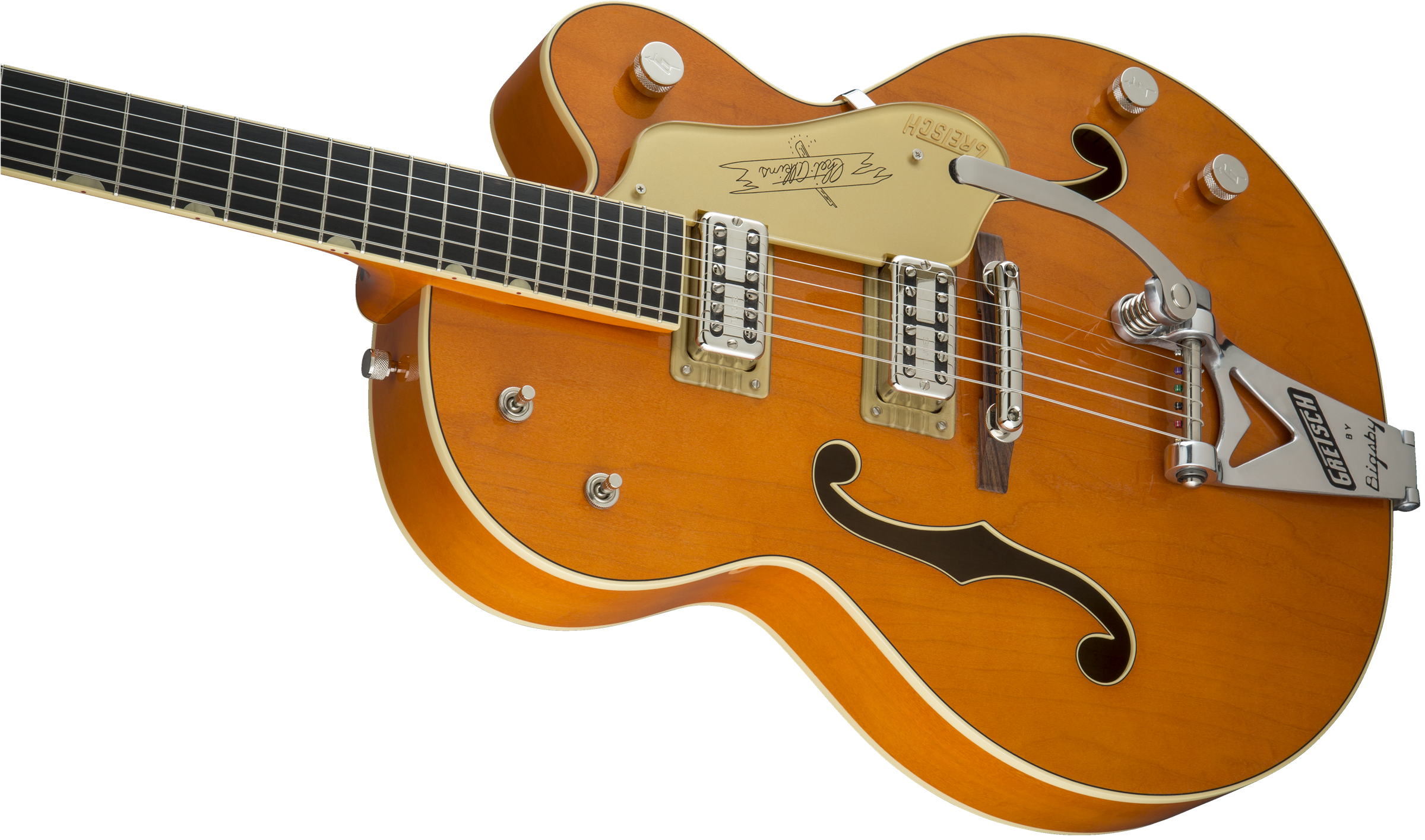 Gretsch G6120T-59 Vintage Select Edition '59 Chet Atkins® Hollow Body with Bigsby®, TV Jones®, Vintage Orange Stain Lacquer