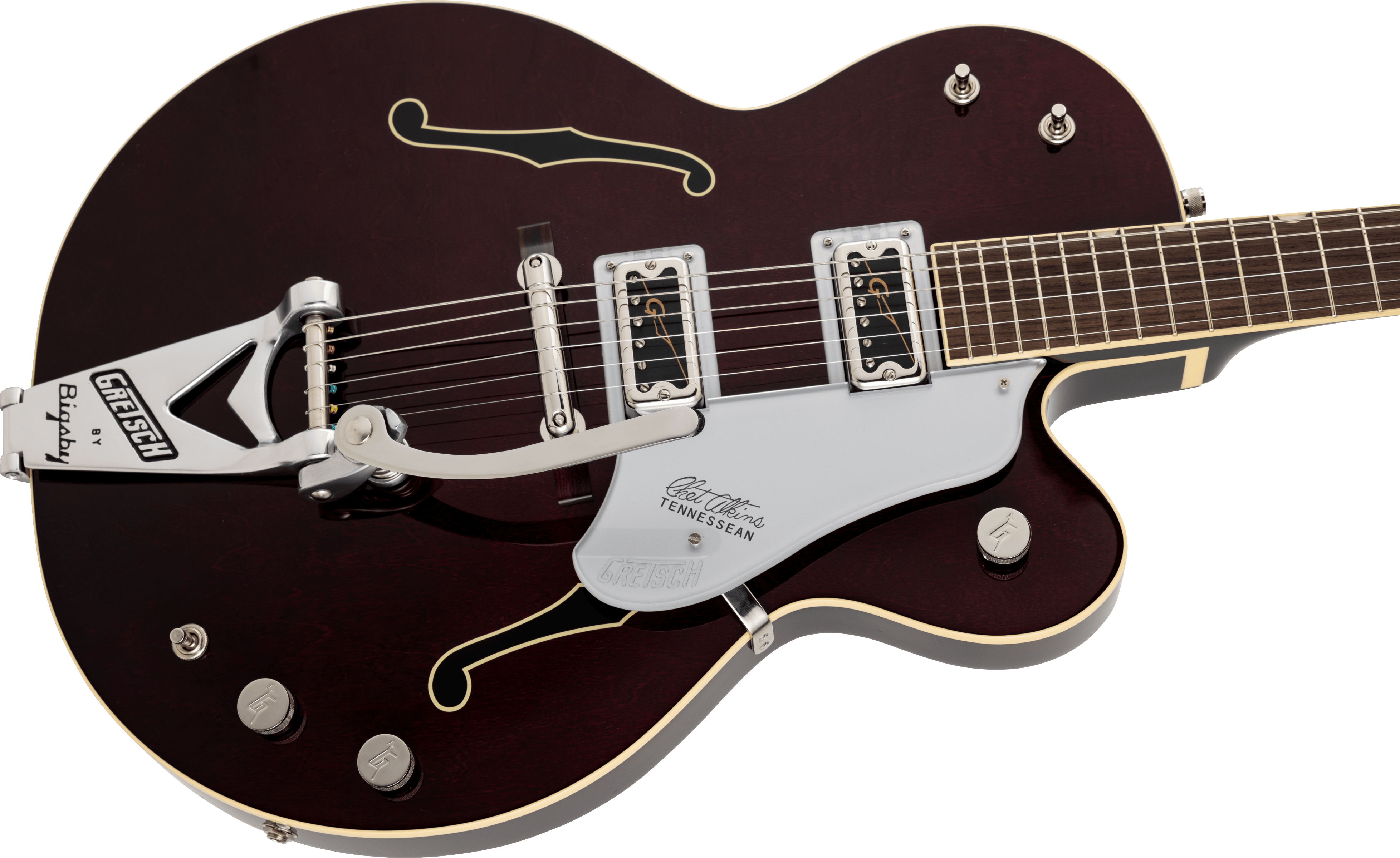 Gretsch G6119T-62 Vintage Select Edition '62 Tennessean™ Hollow Body with Bigsby®, TV Jones®, Dark Cherry Stain