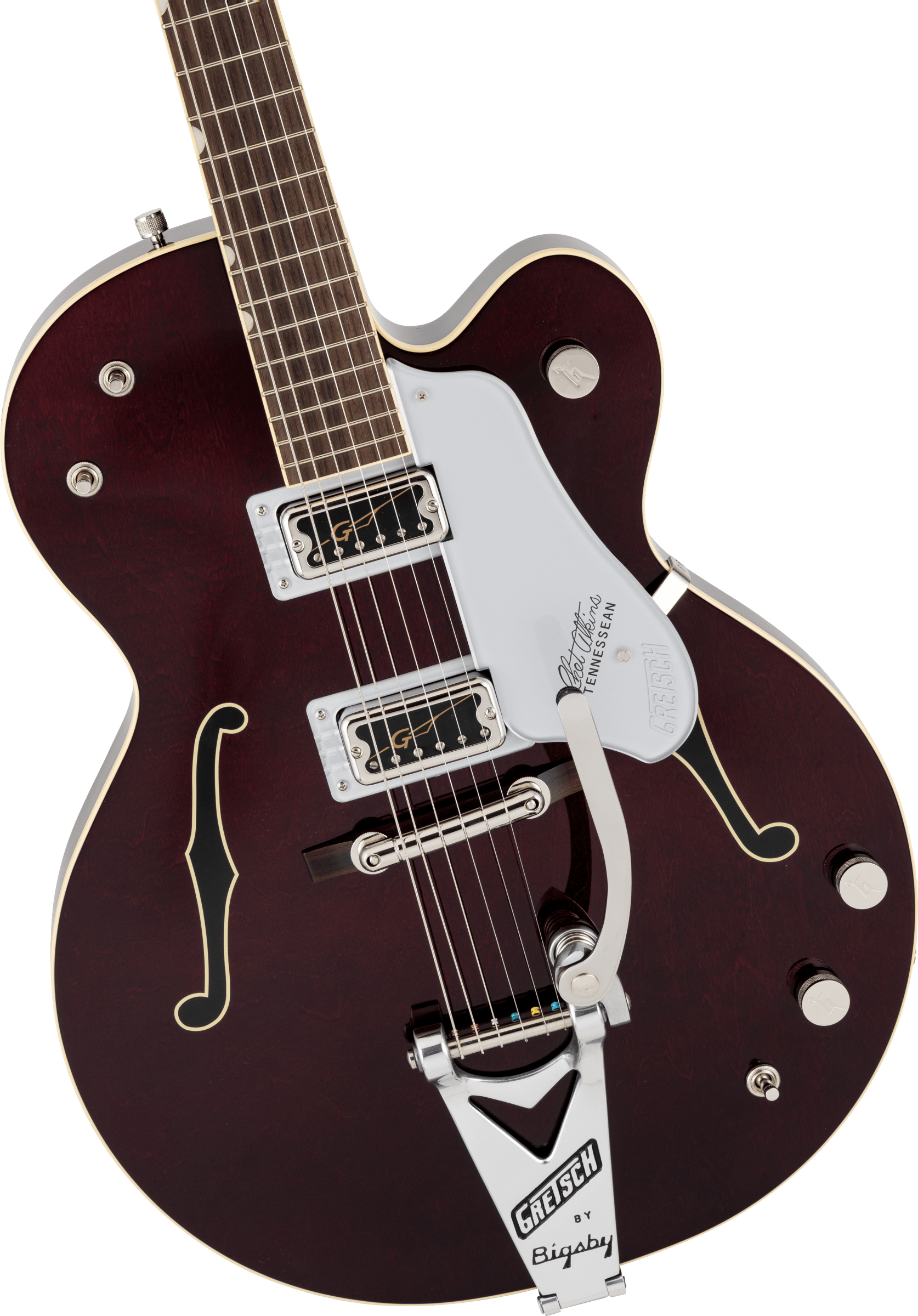 Gretsch G6119T-62 Vintage Select Edition '62 Tennessean™ Hollow Body with Bigsby®, TV Jones®, Dark Cherry Stain