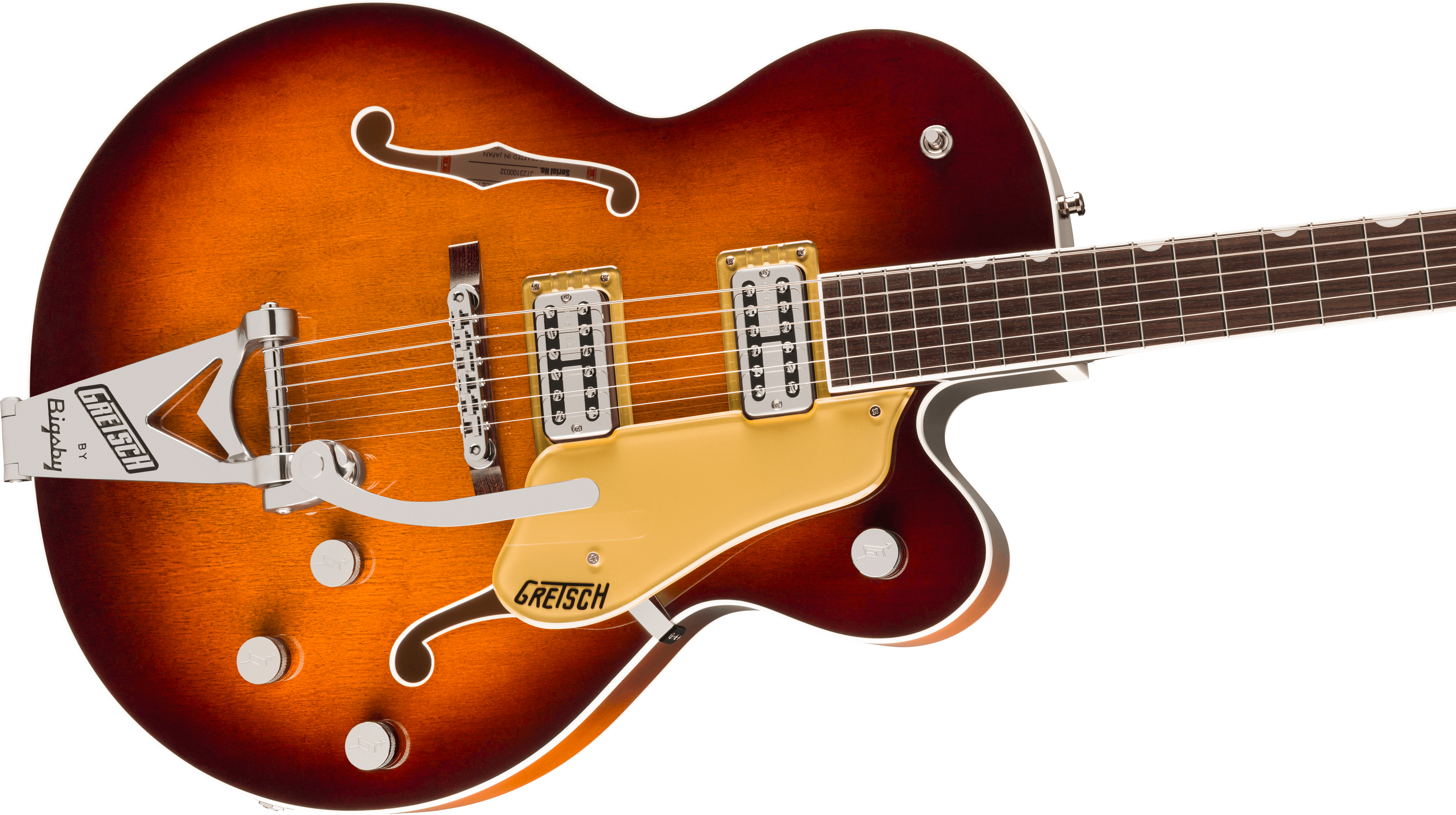 Gretsch Tennessean™ Hollow Body with String-Thru Bigsby® and Nickel Hardware, Rosewood Fingerboard, Havana Burst