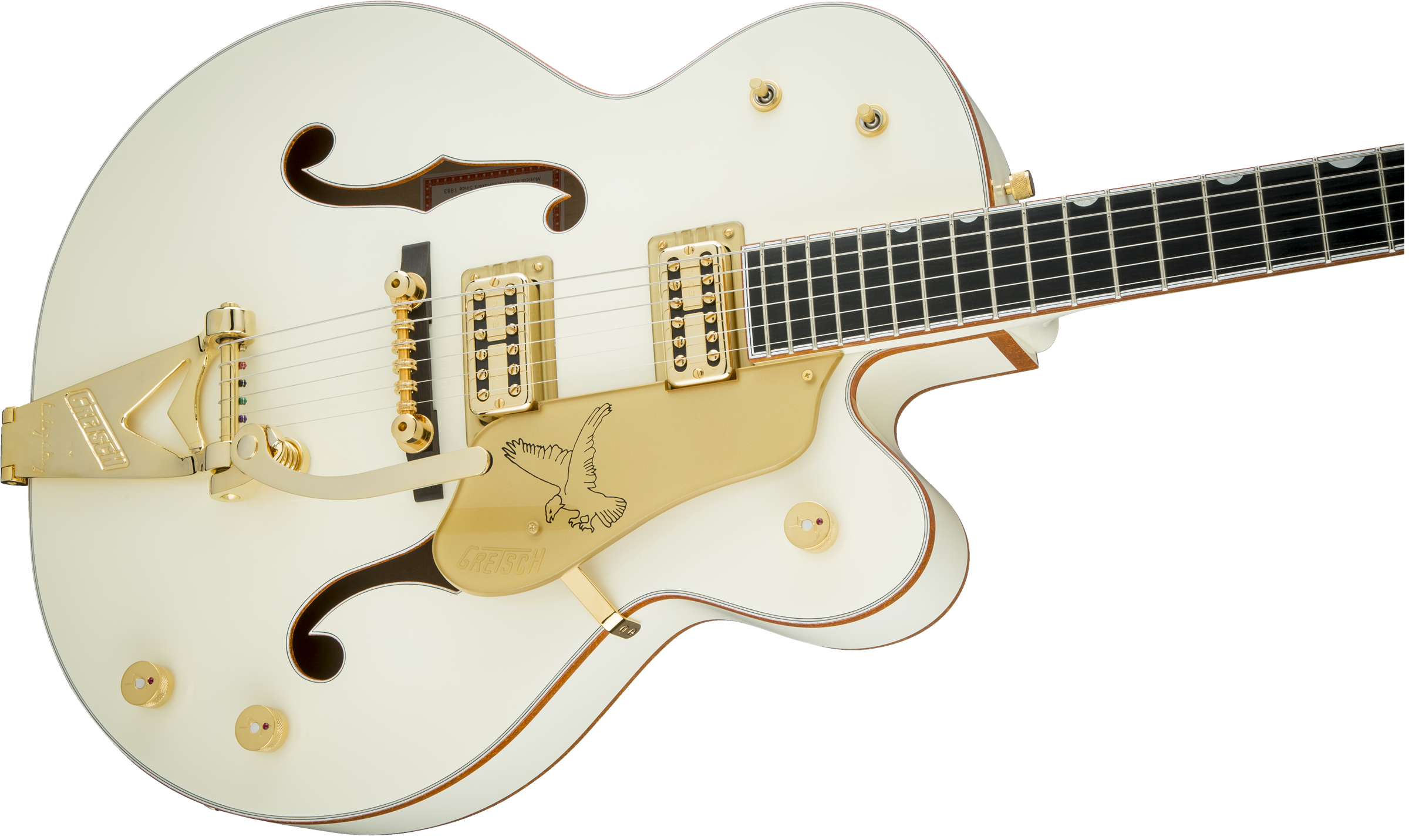 Gretsch G6136T-59 Vintage Select Edition '59 Falcon™ Hollow Body with Bigsby®, TV Jones®, Vintage White, Lacquer