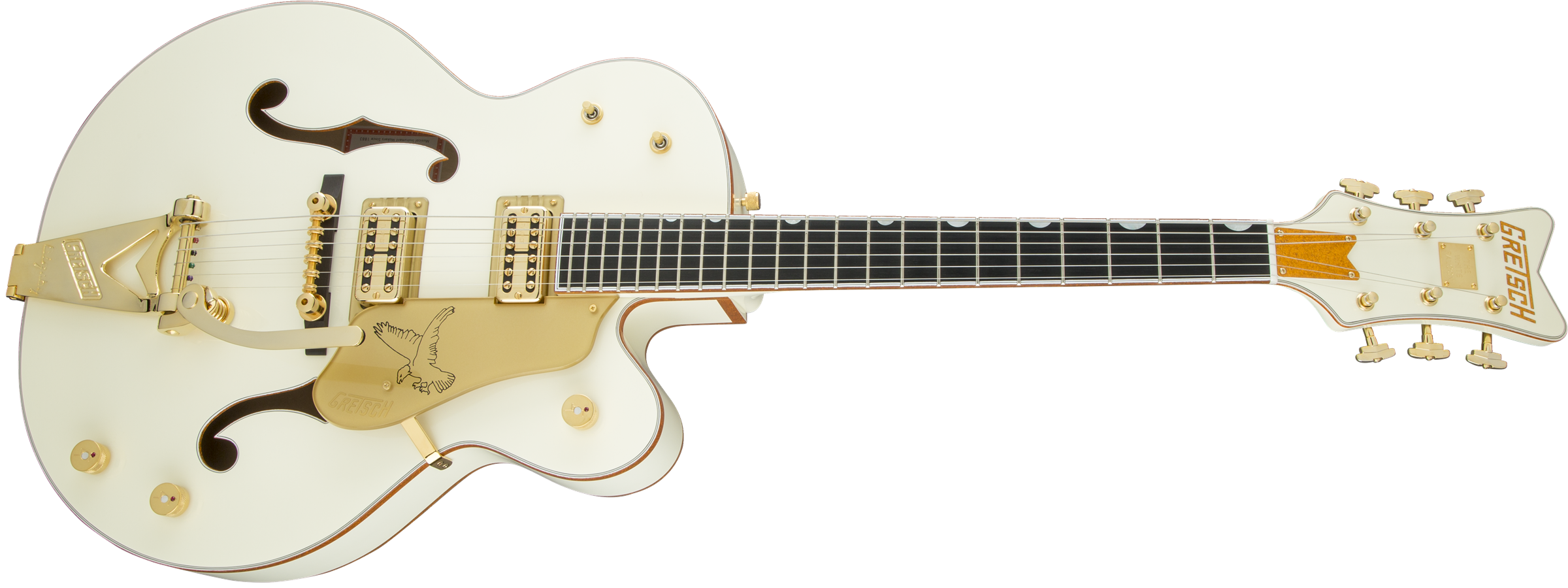 Gretsch G6136T-59 Vintage Select Edition '59 Falcon™ Hollow Body with Bigsby®, TV Jones®, Vintage White, Lacquer