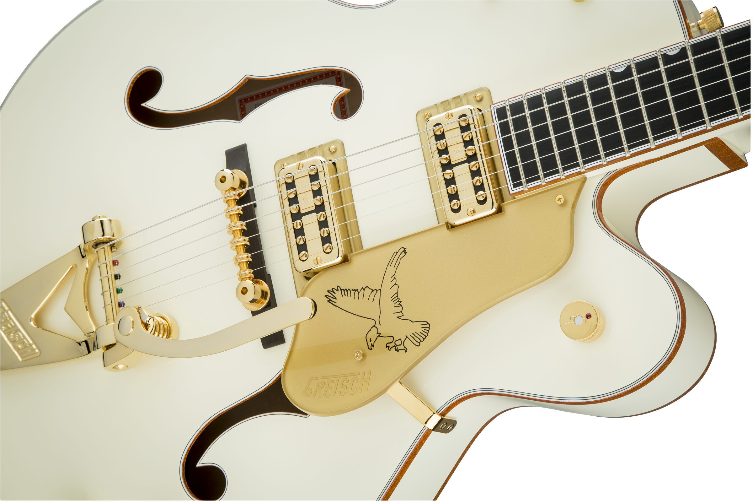 Gretsch G6136T-59 Vintage Select Edition '59 Falcon™ Hollow Body with Bigsby®, TV Jones®, Vintage White, Lacquer