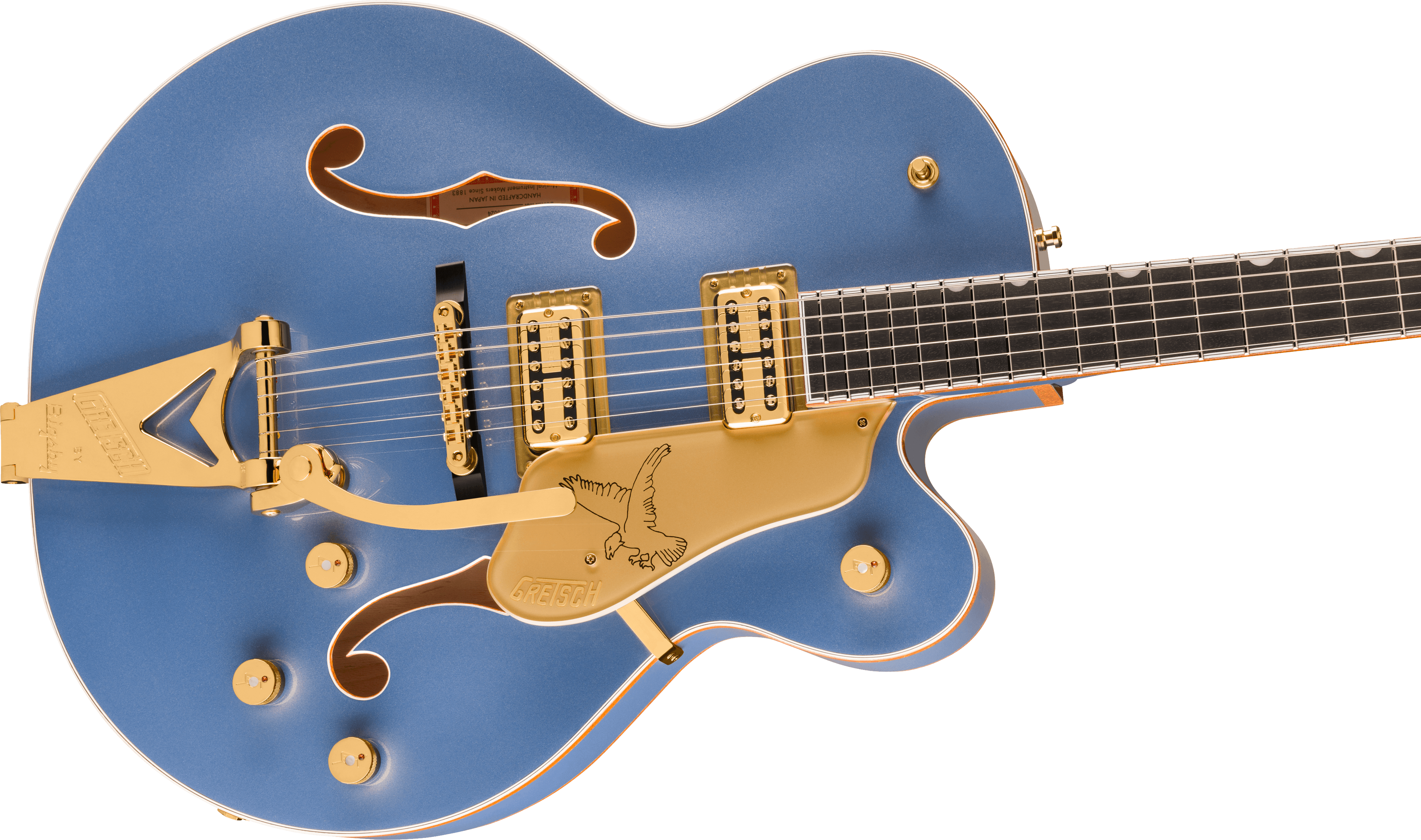 Gretsch Falcon™ Hollow Body with String-Thru Bigsby® and Gold Hardware, Ebony Fingerboard, Cerulean Smoke