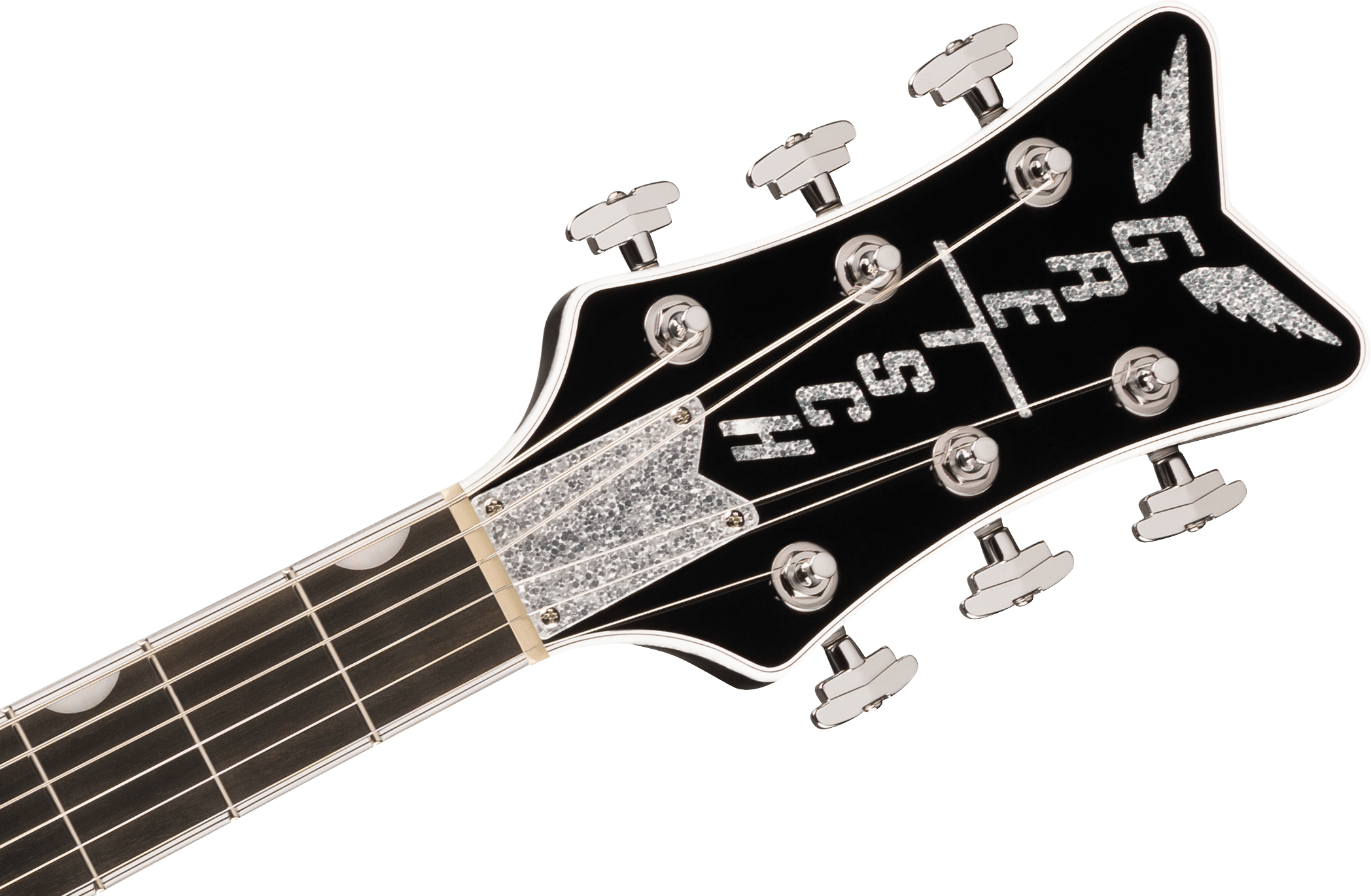 Gretsch Falcon™ Hollow Body with String-Thru Bigsby® and Chrome Hardware, Ebony Fingerboard, Black