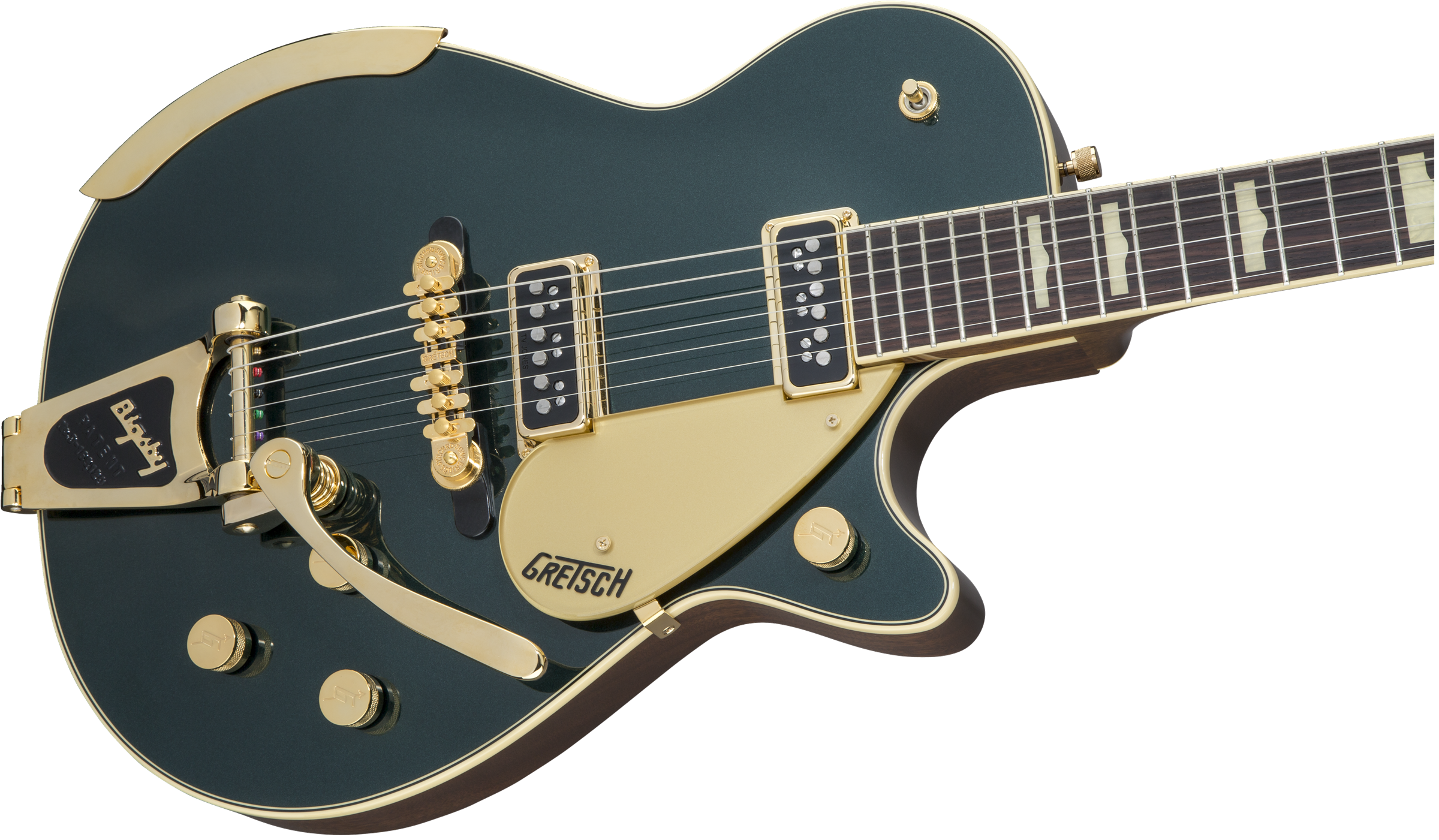 Gretsch G6128T-57 Vintage Select ’57 Duo Jet™ with Bigsby®, TV Jones®, Cadillac Green