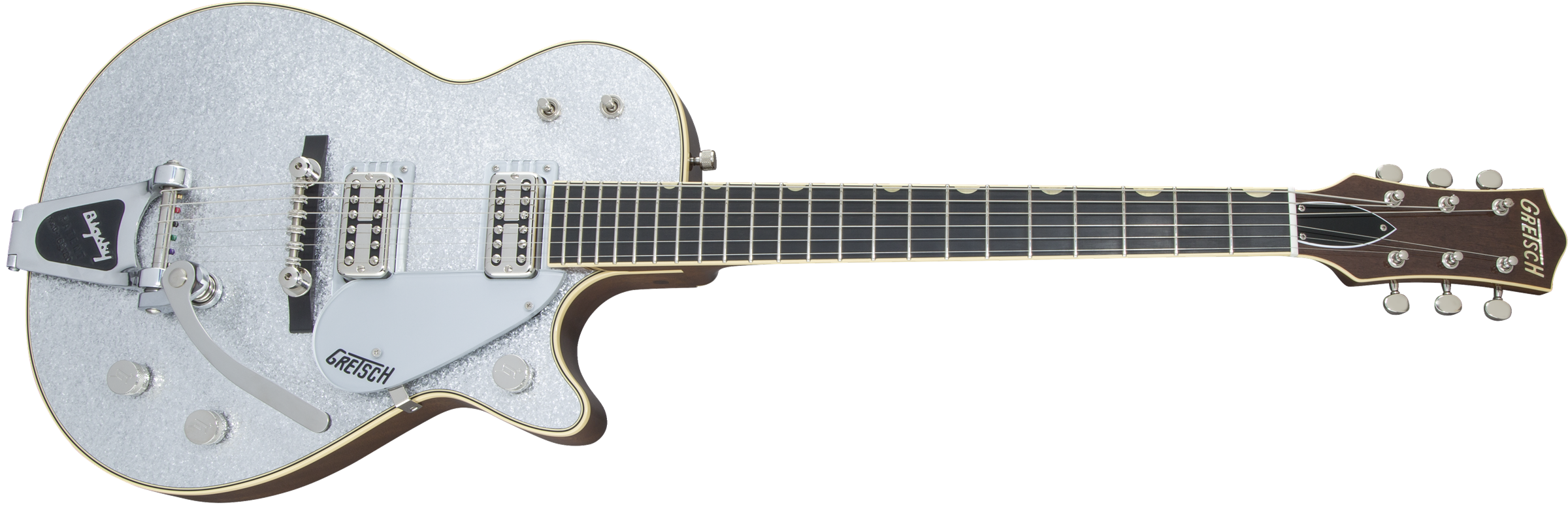 Gretsch G6129T-59 Vintage Select ’59 Silver Jet™ with Bigsby®, TV Jones®, Silver Sparkle