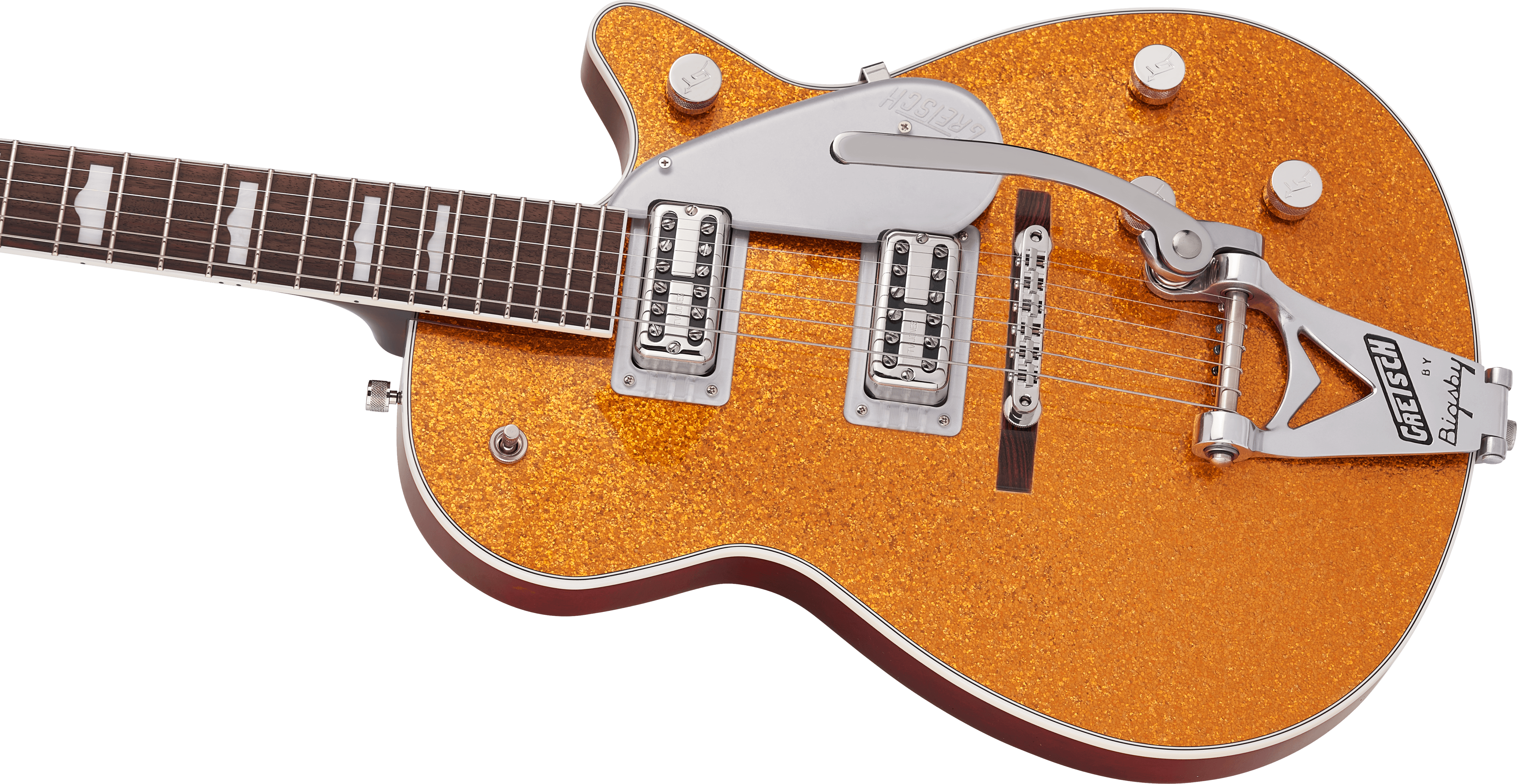 Gretsch G6129T-89 Vintage Select ‘89 Sparkle Jet™ with Bigsby®, Rosewood Fingerboard, Gold Sparkle