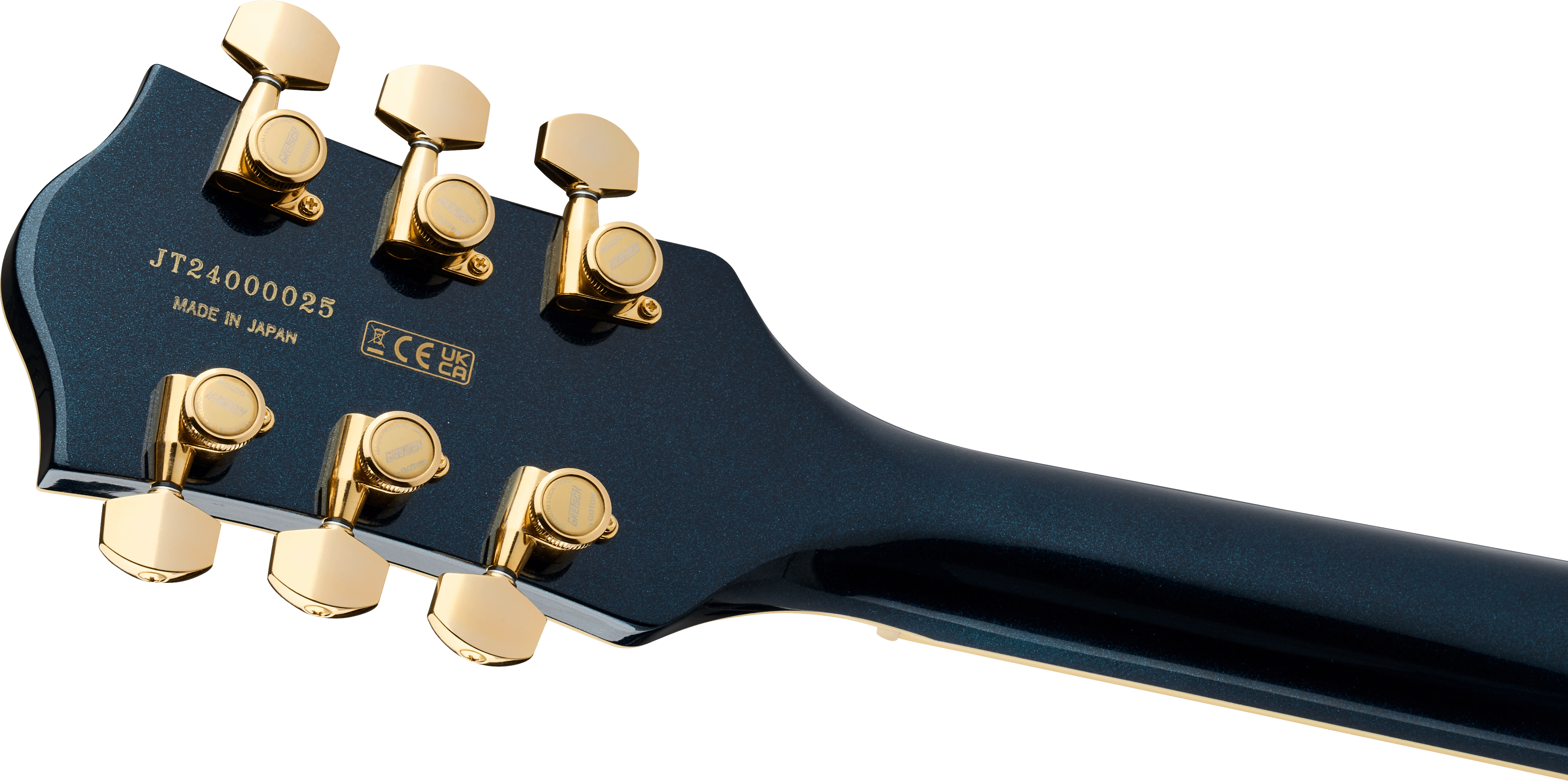 Gretsch Broadkaster® Jr. LX Center Block with String-Thru Bigsby® and Gold Hardware, Ebony Fingerboard, Midnight Sapphire