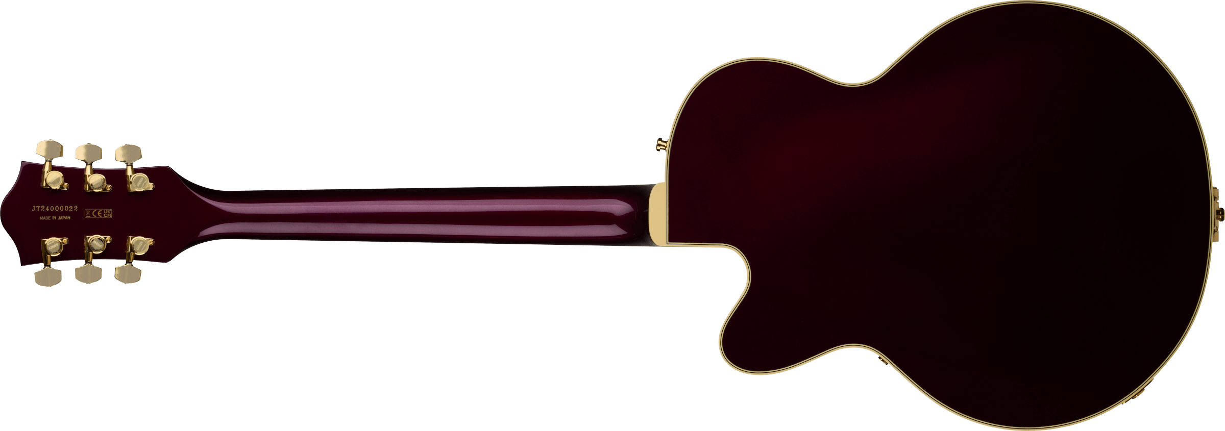 Gretsch Broadkaster® Jr. LX Center Block with String-Thru Bigsby® and Gold Hardware, Ebony Fingerboard, Blackberry