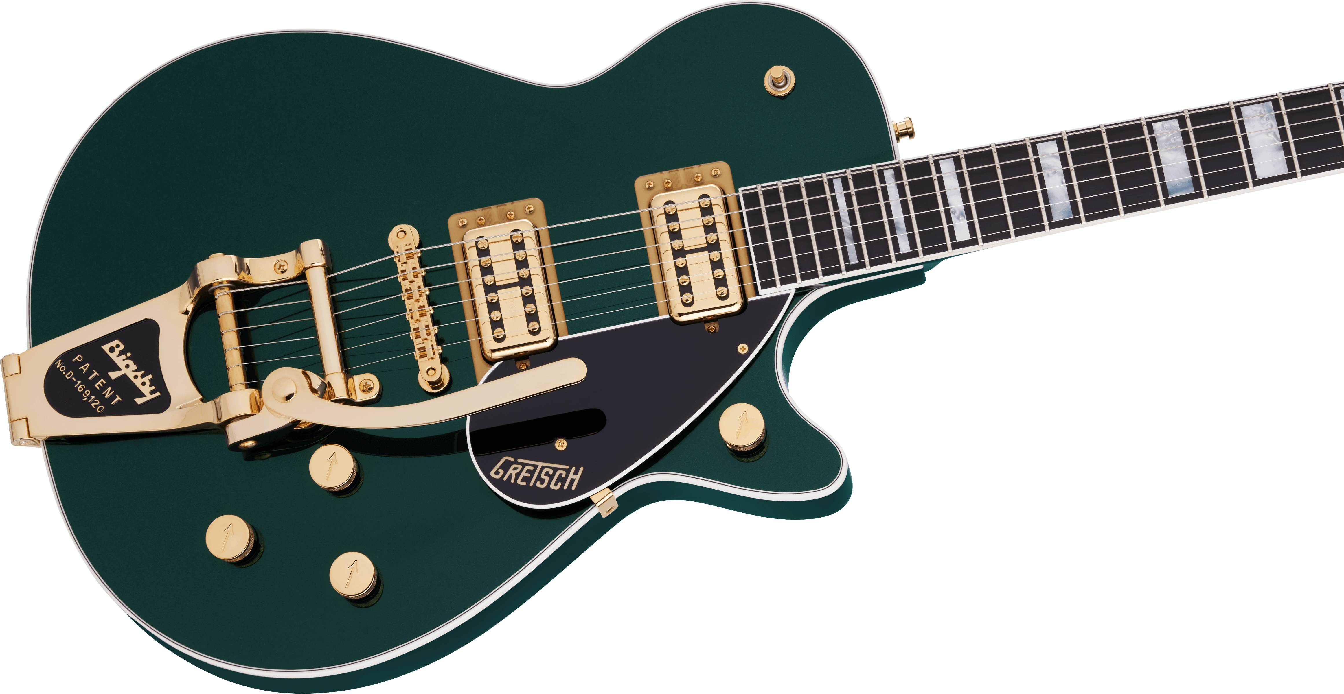 Gretsch G6228TG Players Edition Jet™ BT with Bigsby® and Gold Hardware, Ebony Fingerboard, Cadillac Green