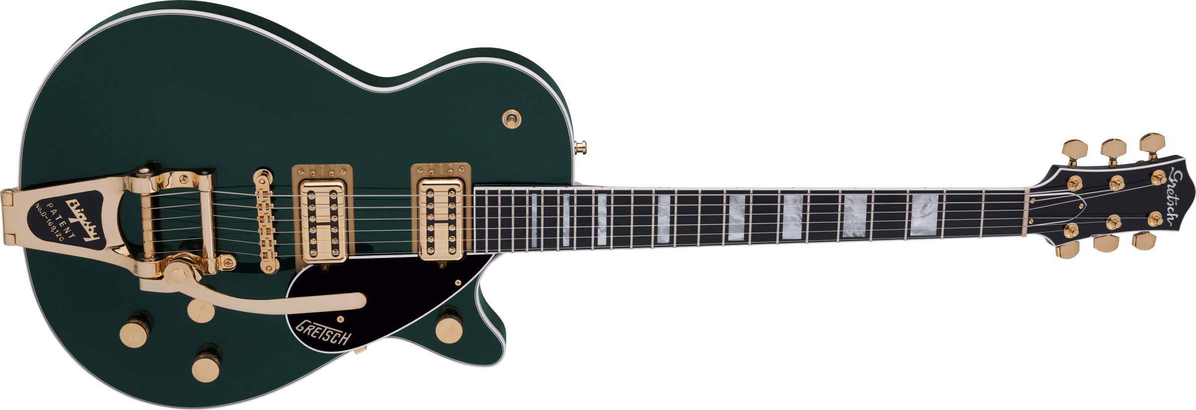 Gretsch G6228TG Players Edition Jet™ BT with Bigsby® and Gold Hardware, Ebony Fingerboard, Cadillac Green