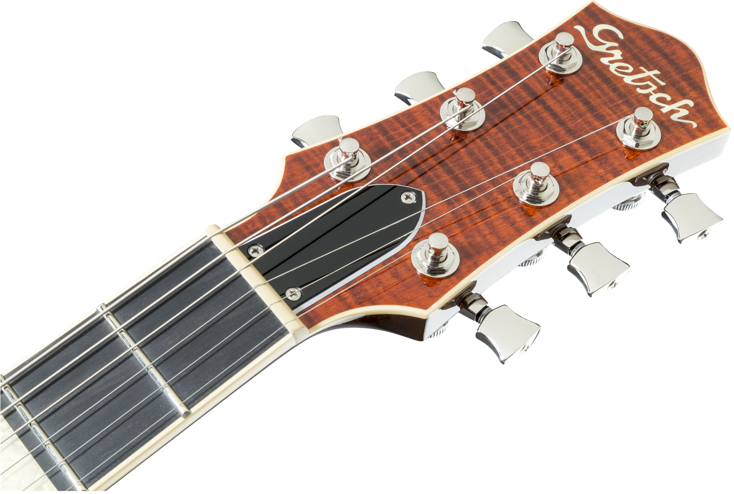 Gretsch G6228FM Players Edition Jet™ BT with V-Stoptail and Flame Maple, Ebony Fingerboard, Bourbon Stain