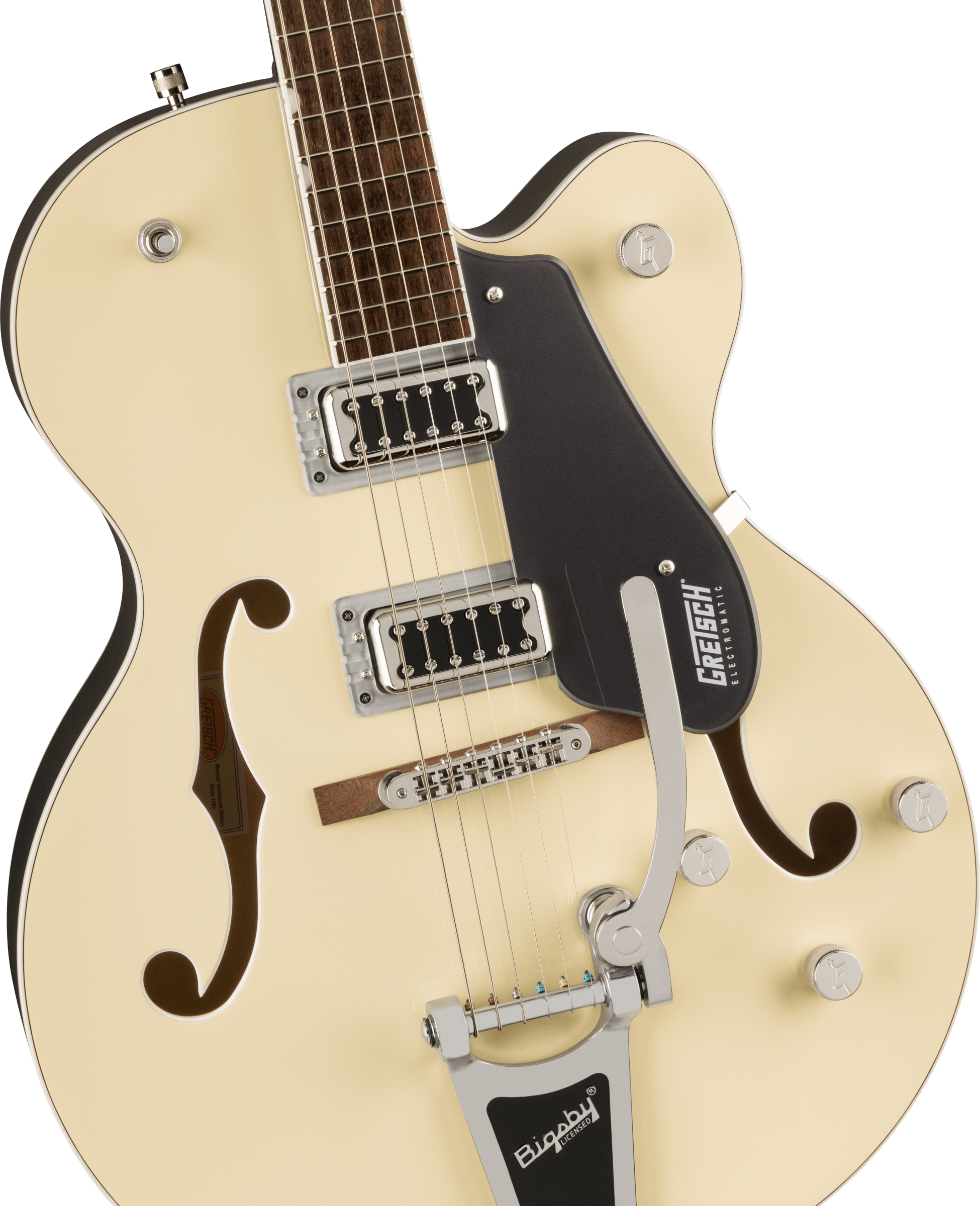 Gretsch G5420T Electromatic® Classic Hollow Body Single-Cut with Bigsby®, Laurel Fingerboard, Two-Tone Vintage White/London Grey