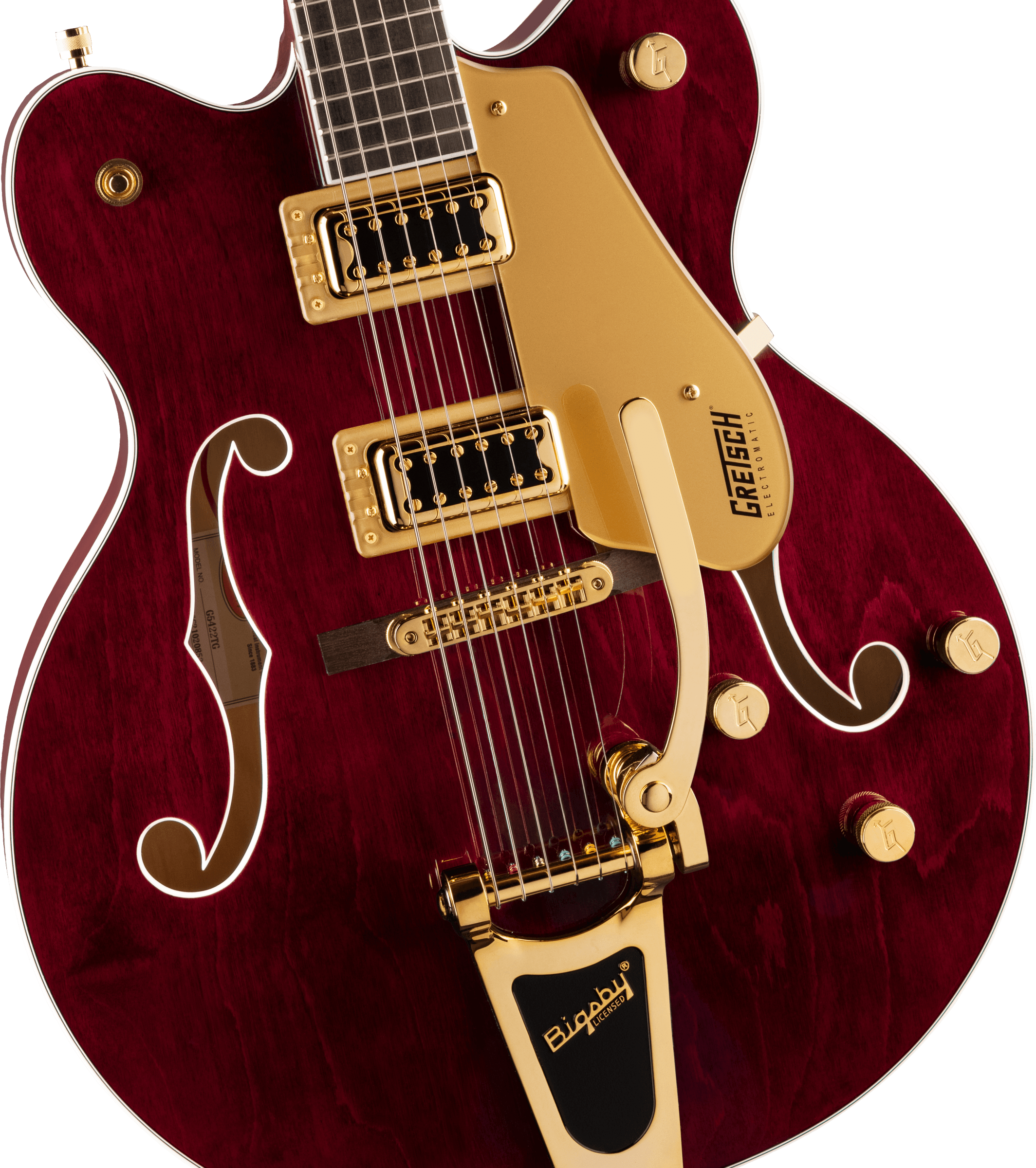 Gretsch G5422TG Electromatic® Classic Hollow Body Double-Cut with Bigsby® and Gold Hardware, Laurel Fingerboard, Walnut Stain