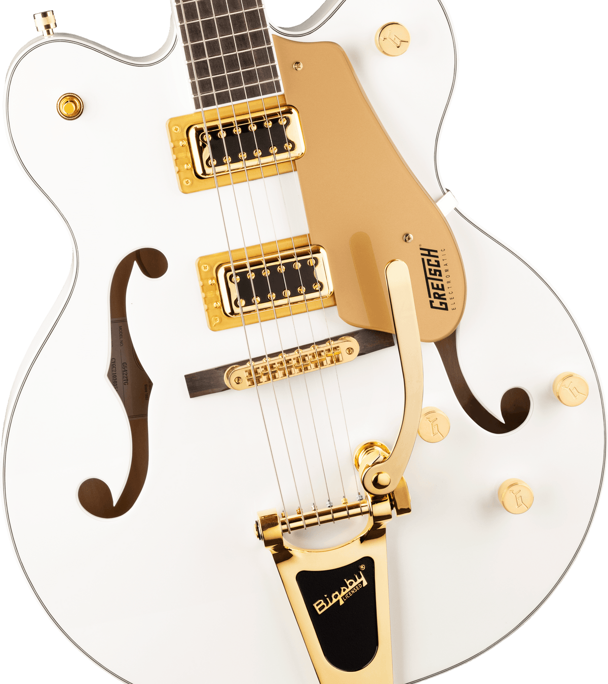 Gretsch - G5422TG Electromatic® Classic Hollow Body Double-Cut with Bigsby® and Gold Hardware- Laurel Fingerboard- Snowcrest White