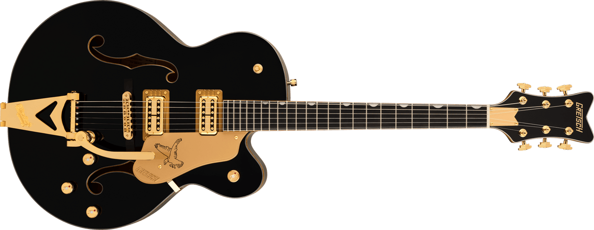 Gretsch Synchromatic™ Falcon™ Hollow Body Single-Cut with Bigsby®, Ebony Fingerboard, Black