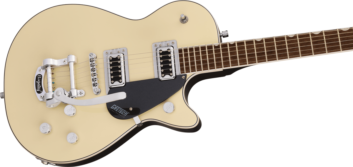 Gretsch G5230T Electromatic® Jet™ FT Single-Cut with Bigsby®, Laurel Fingerboard, Two-Tone Vintage White/ London Grey