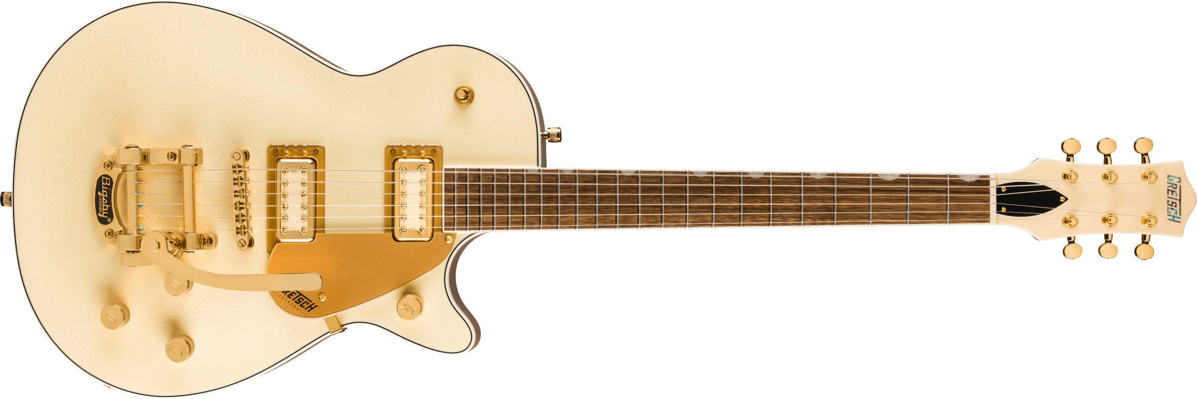 Gretsch Electromatic® Pristine LTD Jet™ Single-Cut with Bigsby®, Laurel Fingerboard, White Gold