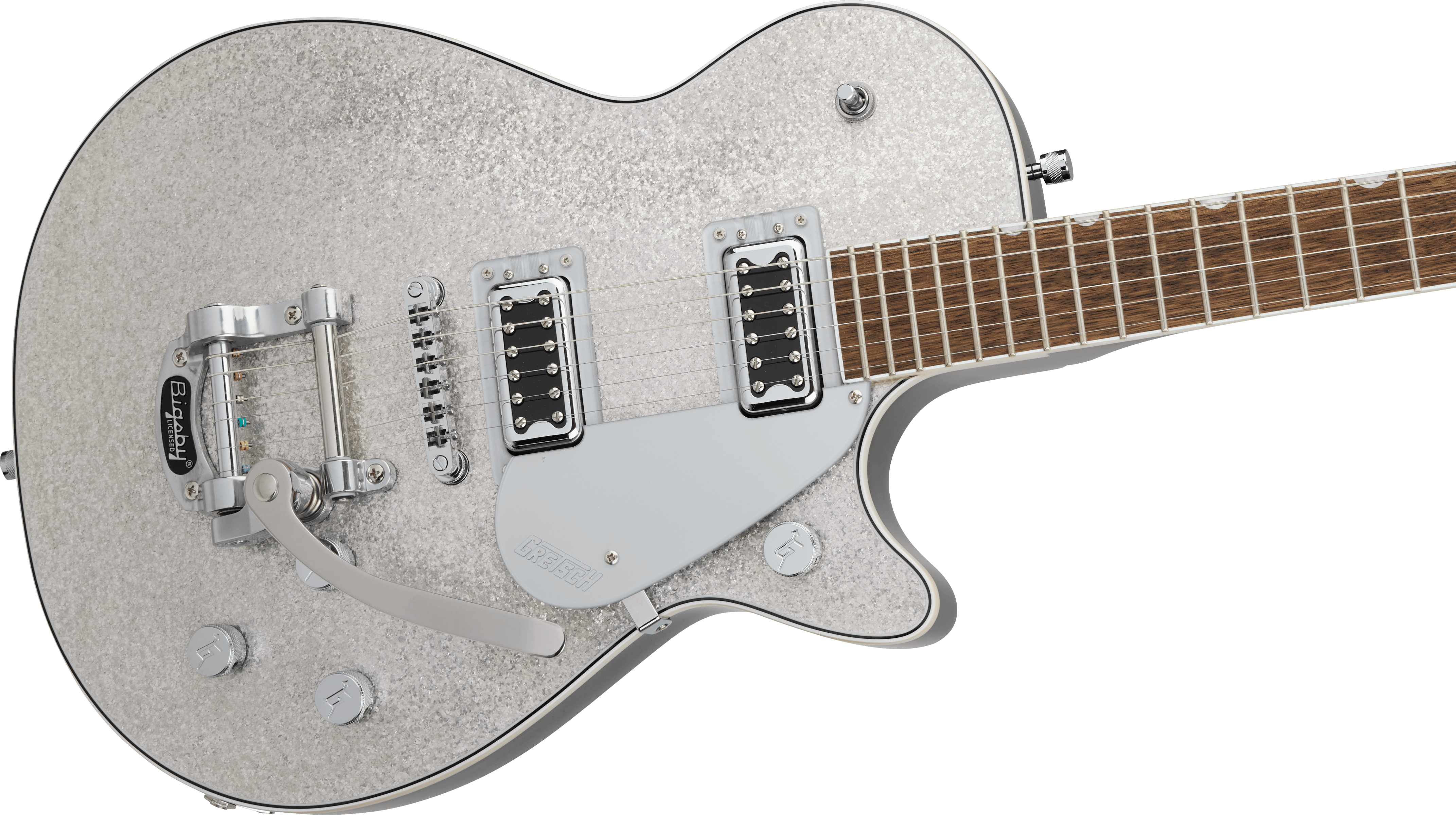 Gretsch G5230T Electromatic® Sparkle Jet™ FT Single-Cut with Bigsby®, Laurel Fingerboard, Silver Sparkle