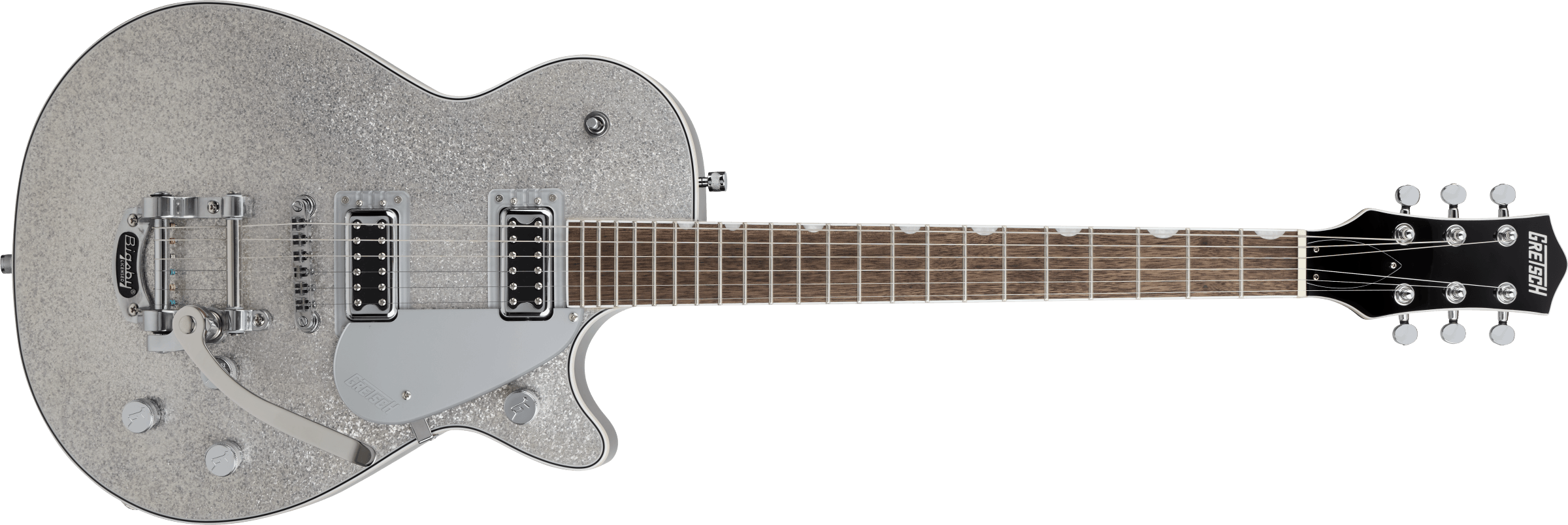 Gretsch G5230T Electromatic® Sparkle Jet™ FT Single-Cut with Bigsby®, Laurel Fingerboard, Silver Sparkle