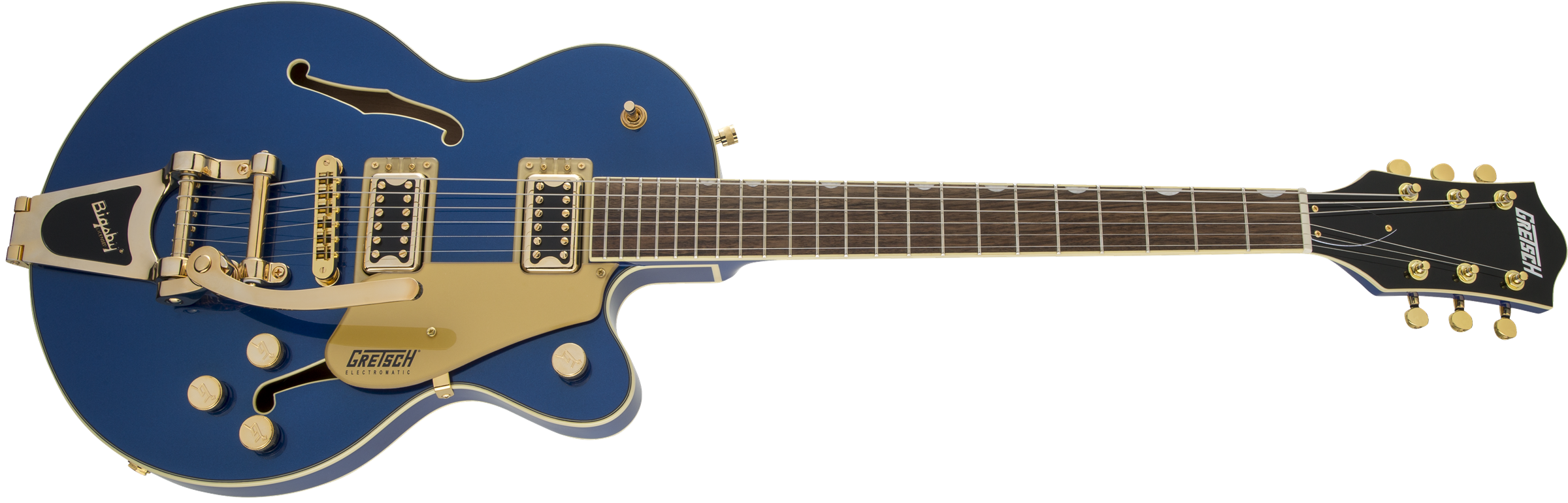 Gretsch G5655TG Electromatic® Center Block Jr. Single-Cut with Bigsby® and Gold Hardware, Laurel Fingerboard, Azure Metallic