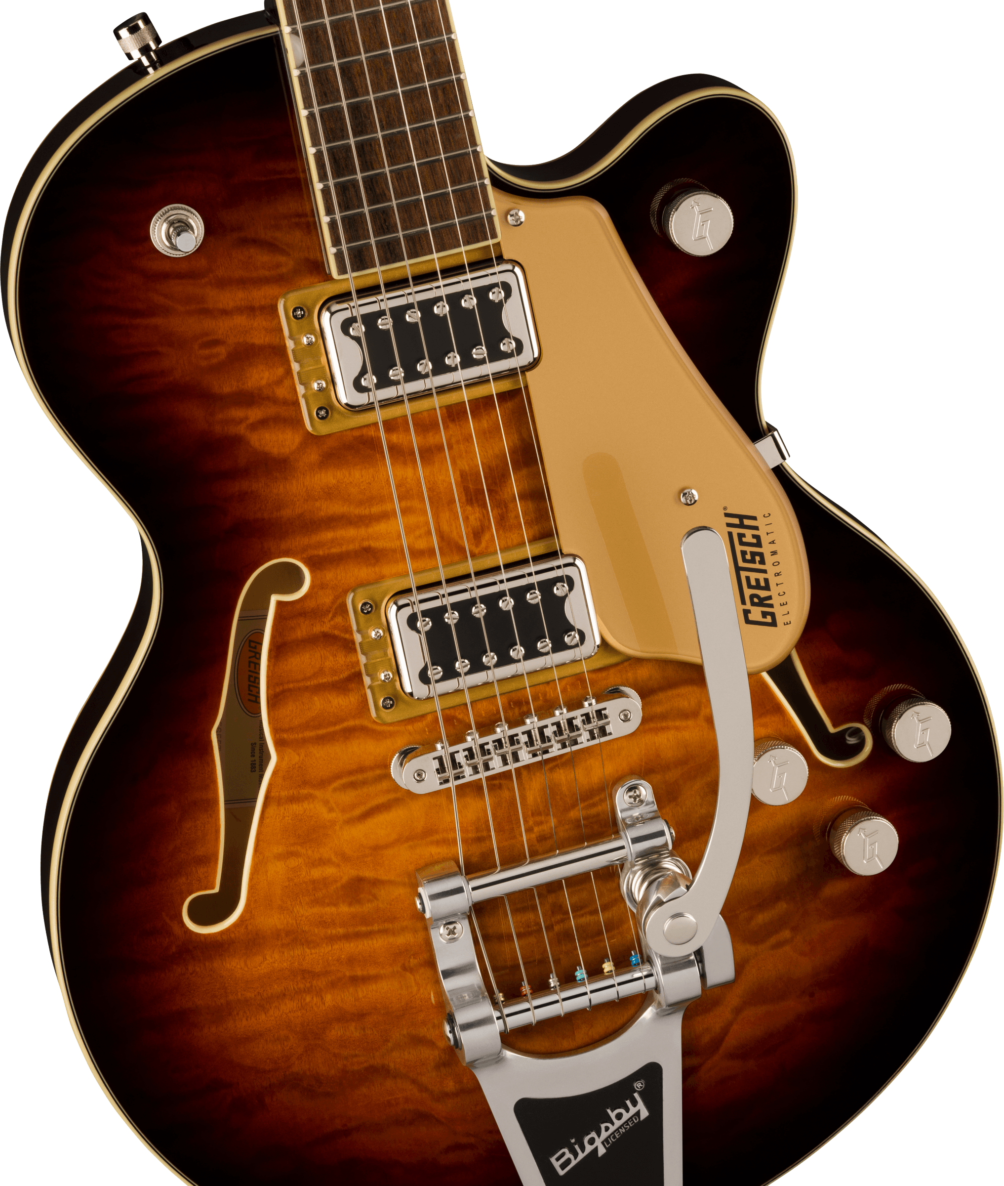 Gretsch G5655T-QM Electromatic® Center Block Jr. Single-Cut Quilted Maple with Bigsby®, Sweet Tea