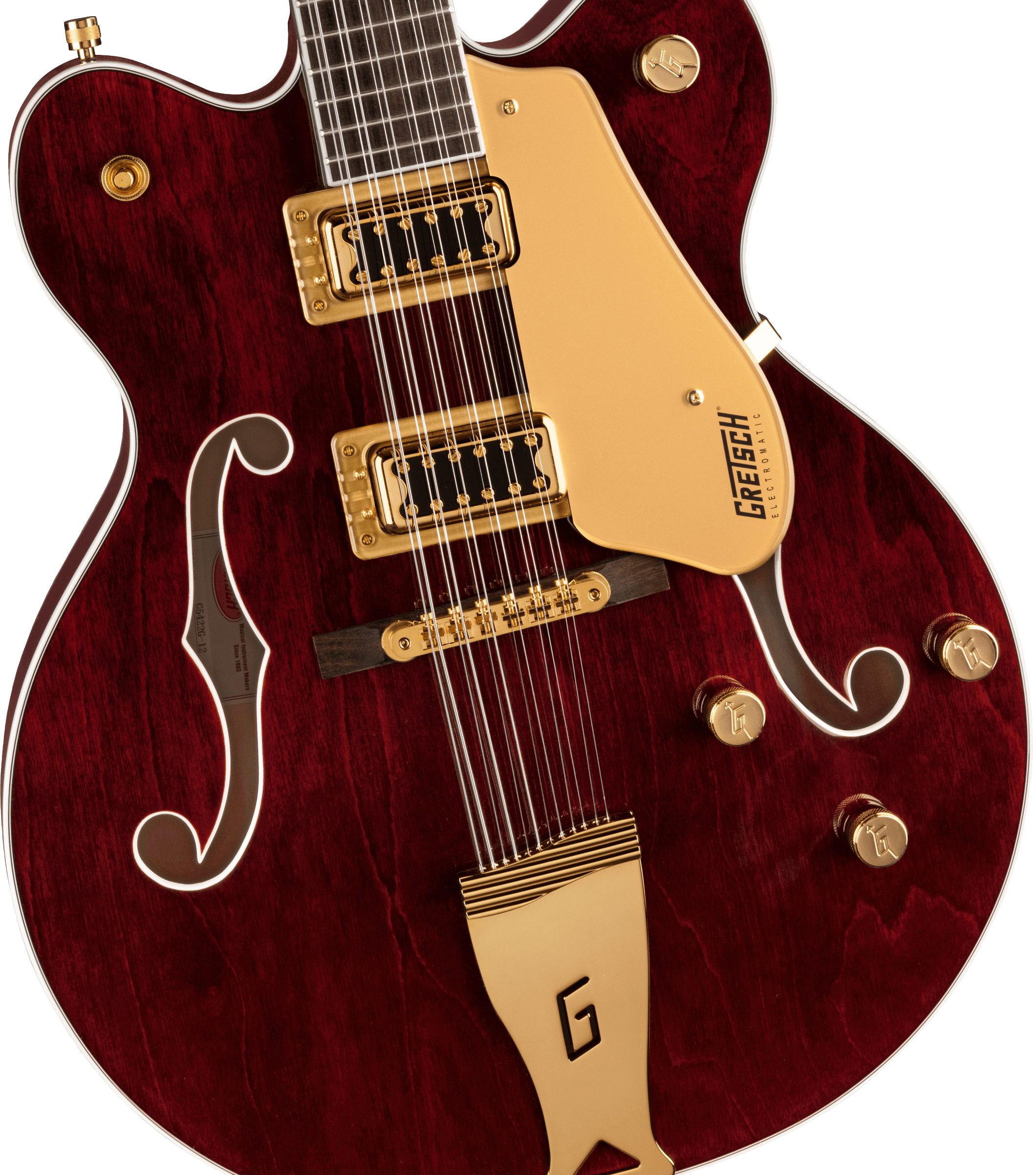 Gretsch G5422G-12 Electromatic® Classic Hollow Body Double-Cut 12-String with Gold Hardware, Laurel Fingerboard, Walnut Stain