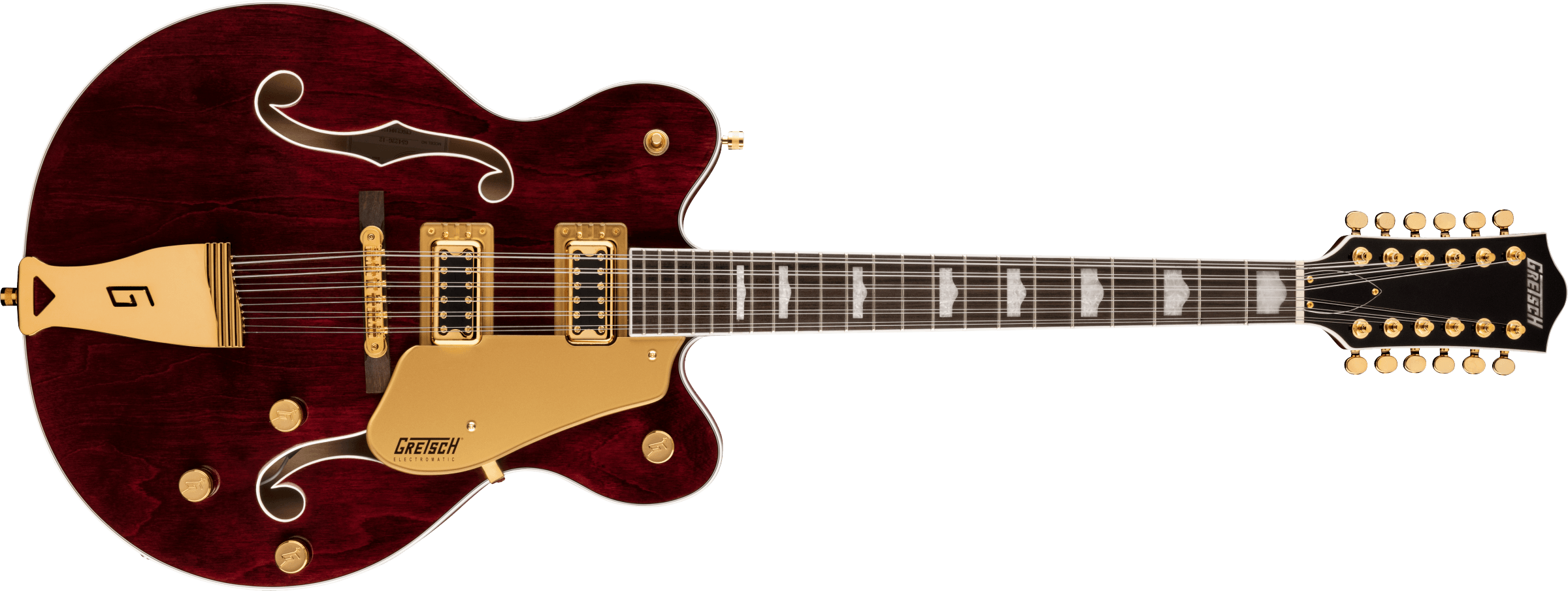 Gretsch G5422G-12 Electromatic® Classic Hollow Body Double-Cut 12-String with Gold Hardware, Laurel Fingerboard, Walnut Stain