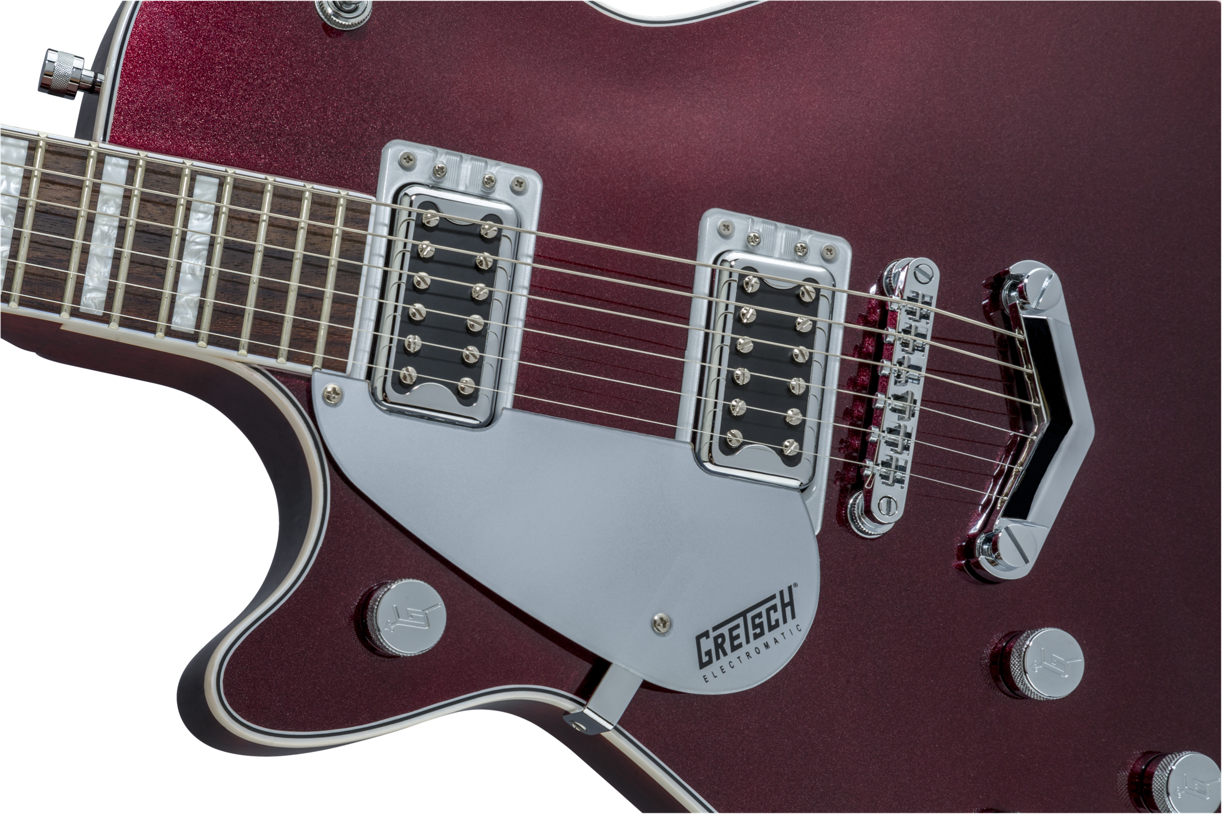 Gretsch G5220LH Electromatic® Jet™ BT Single-Cut with V-Stoptail, Left-Handed, Laurel Fingerboard, Dark Cherry Metallic