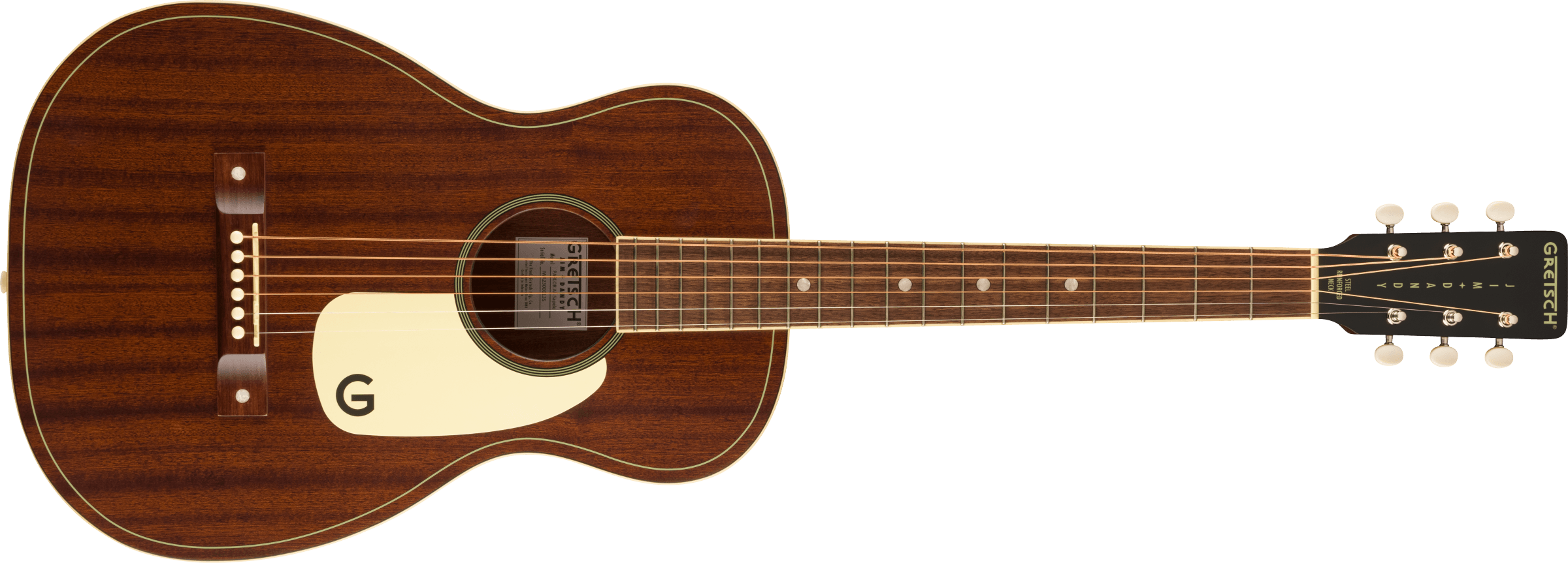 Gretsch Jim Dandy™ Parlor, Walnut Fingerboard, Aged White Pickguard, Frontier Stain