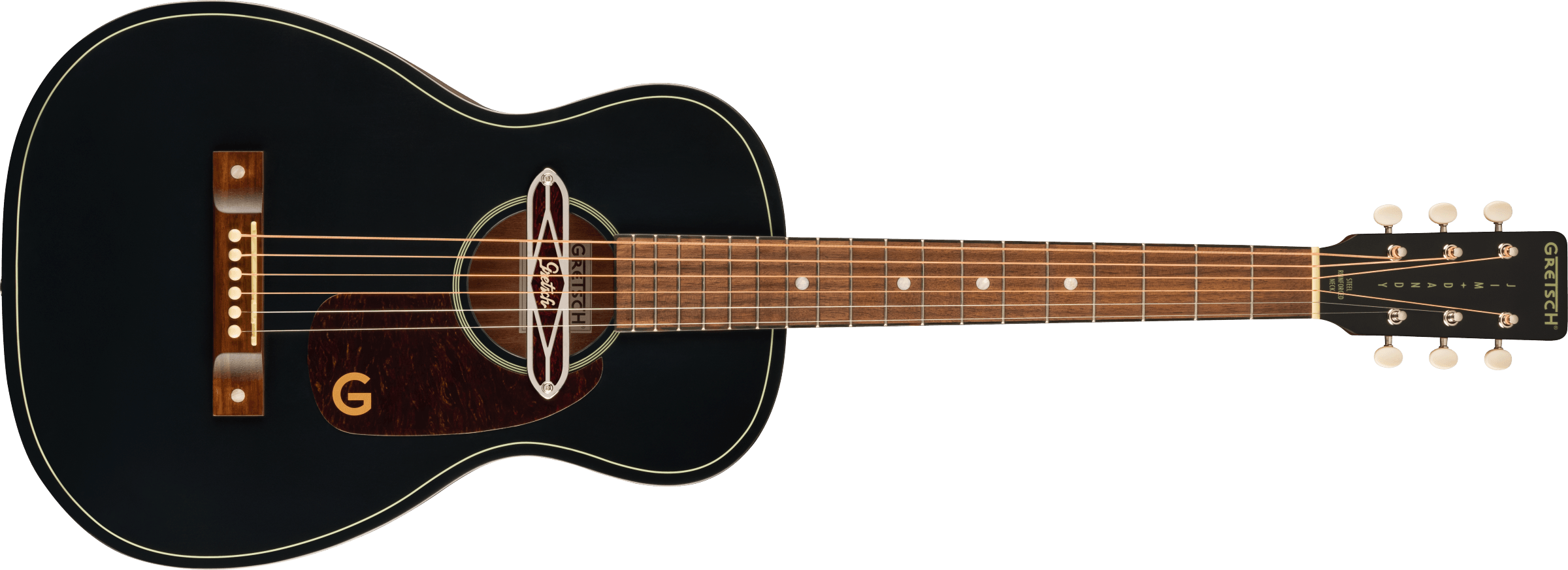 Gretsch Deltoluxe Parlor, Walnut Fingerboard, Tortoiseshell Pickguard, Black Top