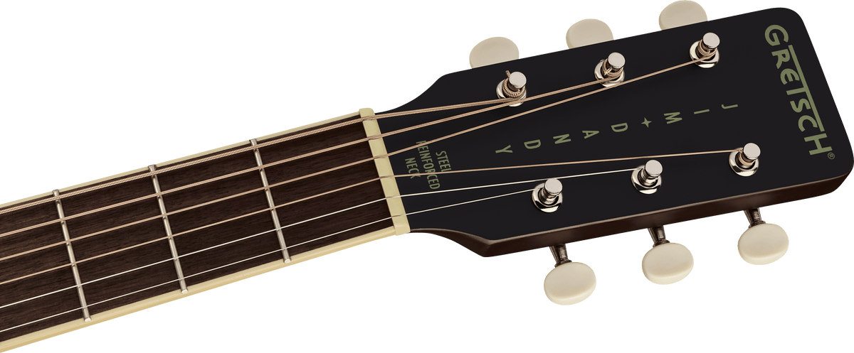 Gretsch Jim Dandy™ Concert, Walnut Fingerboard, Black Pickguard, Deep Cherry Burst