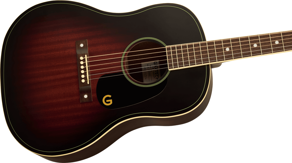Gretsch Jim Dandy™ Dreadnought, Walnut Fingerboard, Black Pickguard, Deep Cherry Burst