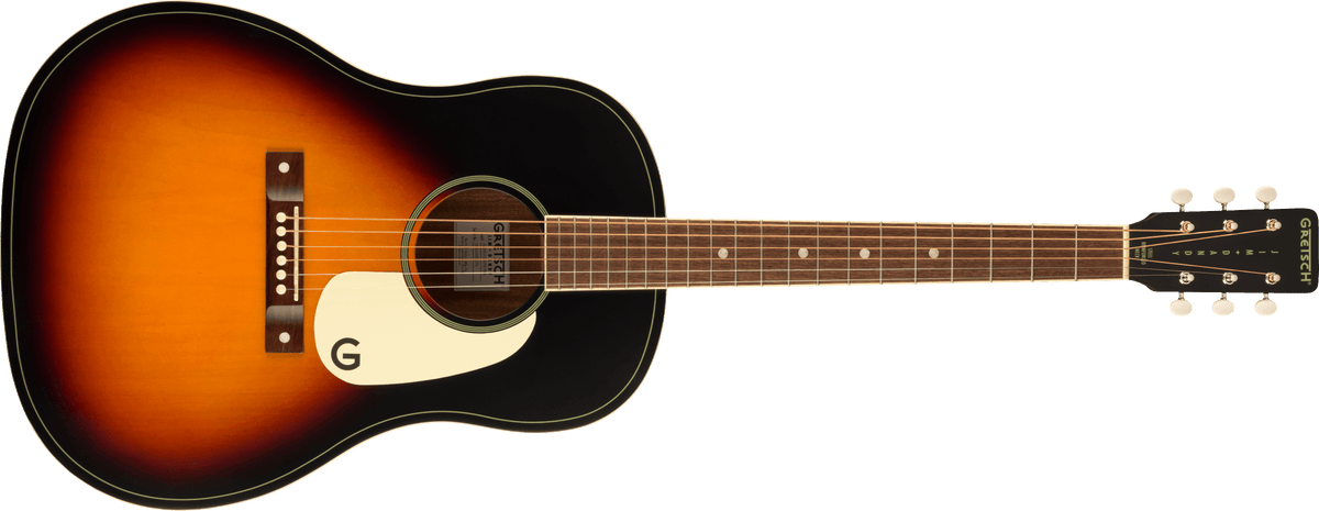 Gretsch -  Jim Dandy™ Dreadnought- Walnut Fingerboard- White Pickguard- Rex Burst