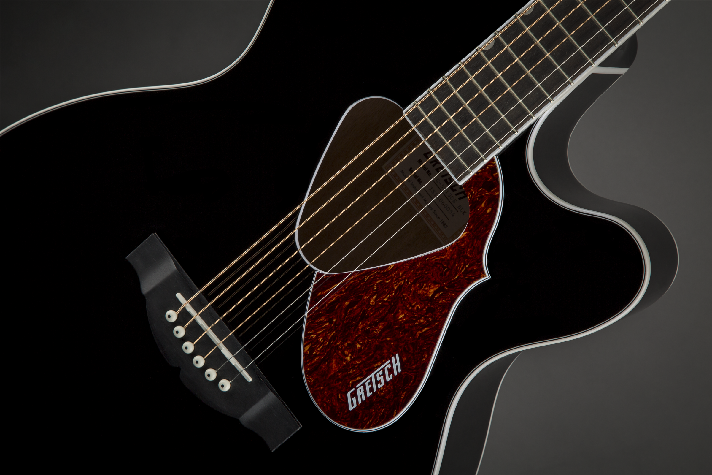 Gretsch G5013CE Rancher™ Jr. Cutaway Acoustic Electric, Fishman® Pickup System, Black